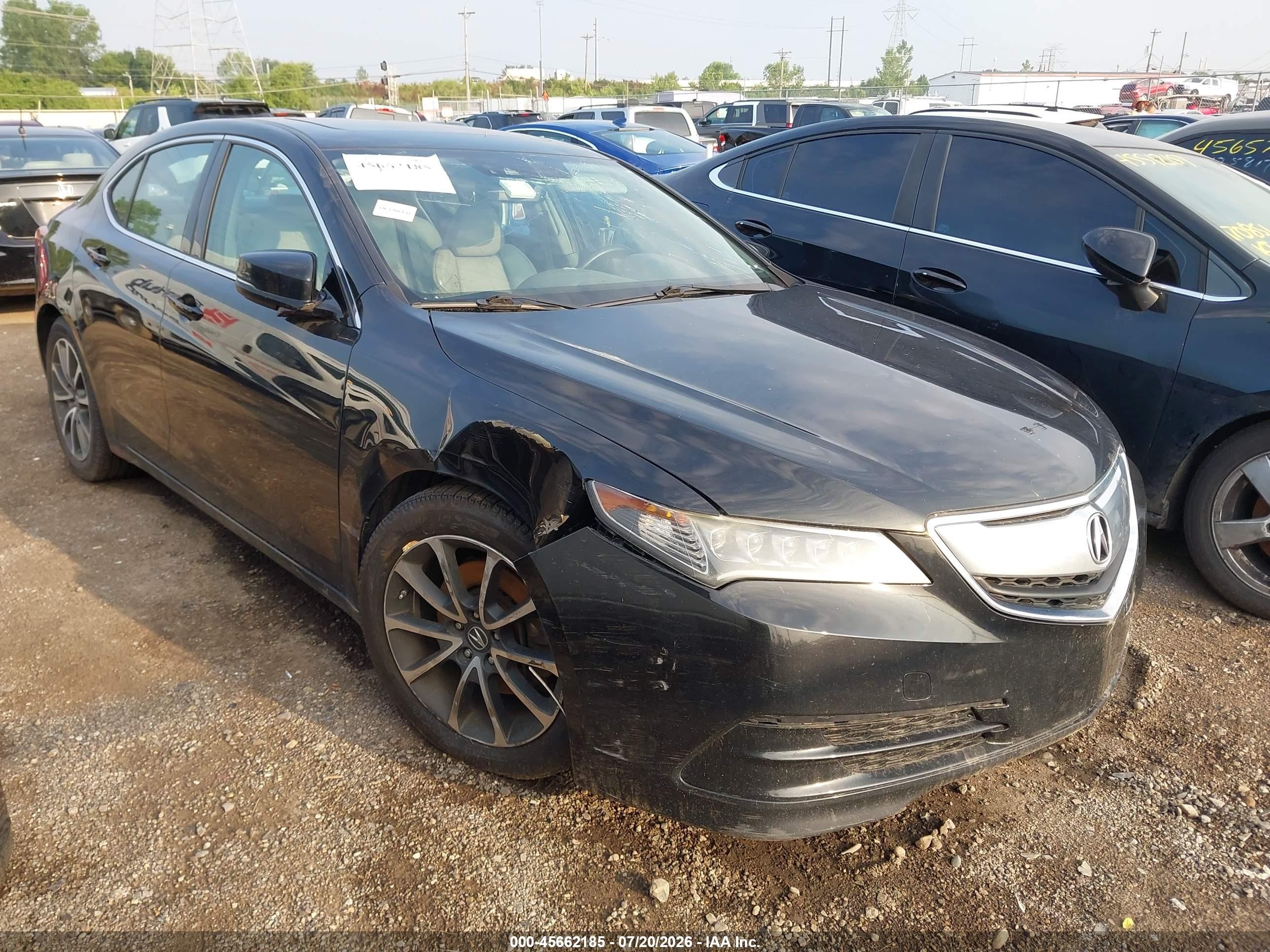 2015 Acura Tlx V6 Tech Black vin: 19UUB2F51FA024158