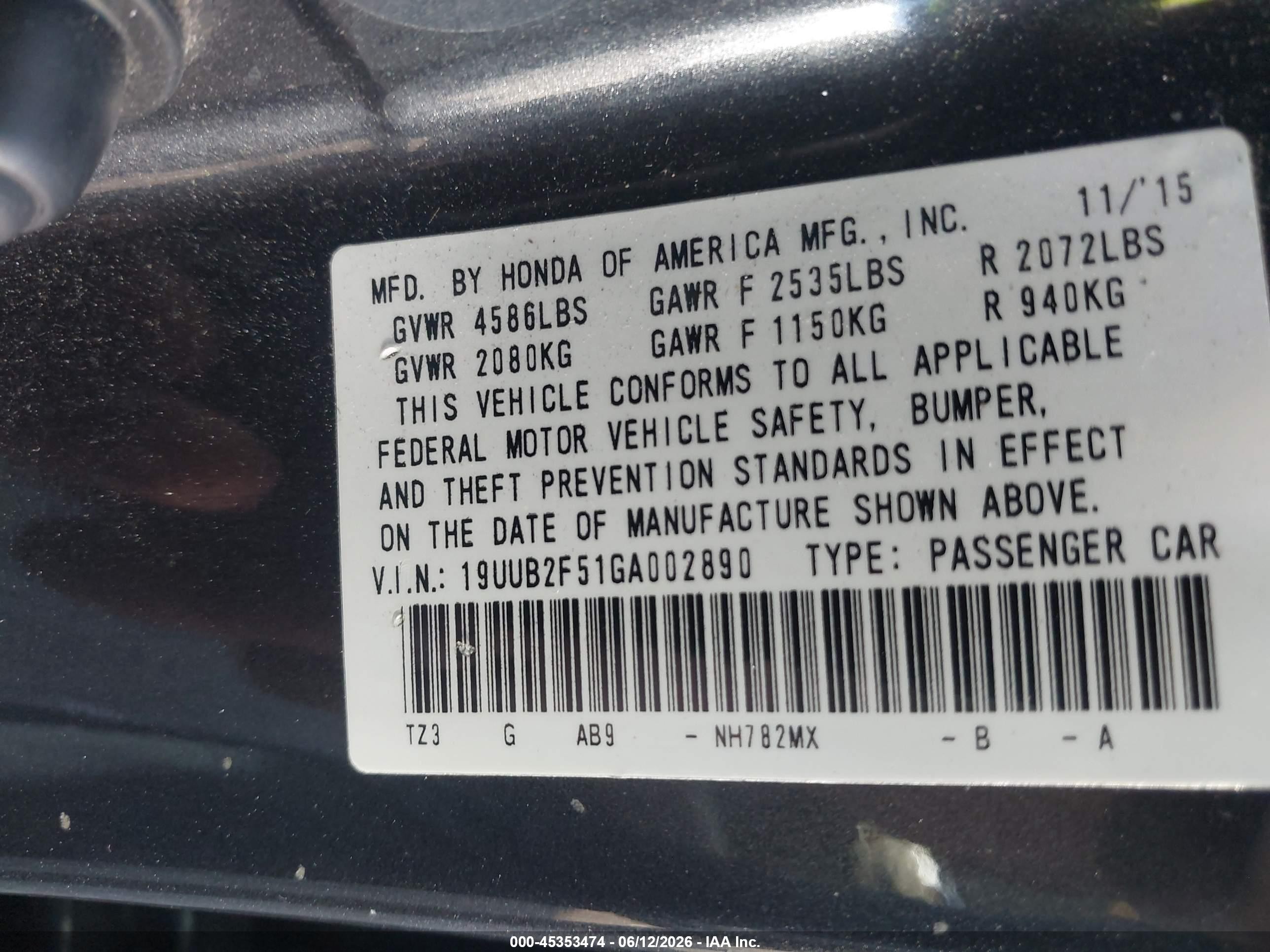 2016 Acura Tlx V6 Tech Gray vin: 19UUB2F51GA002890