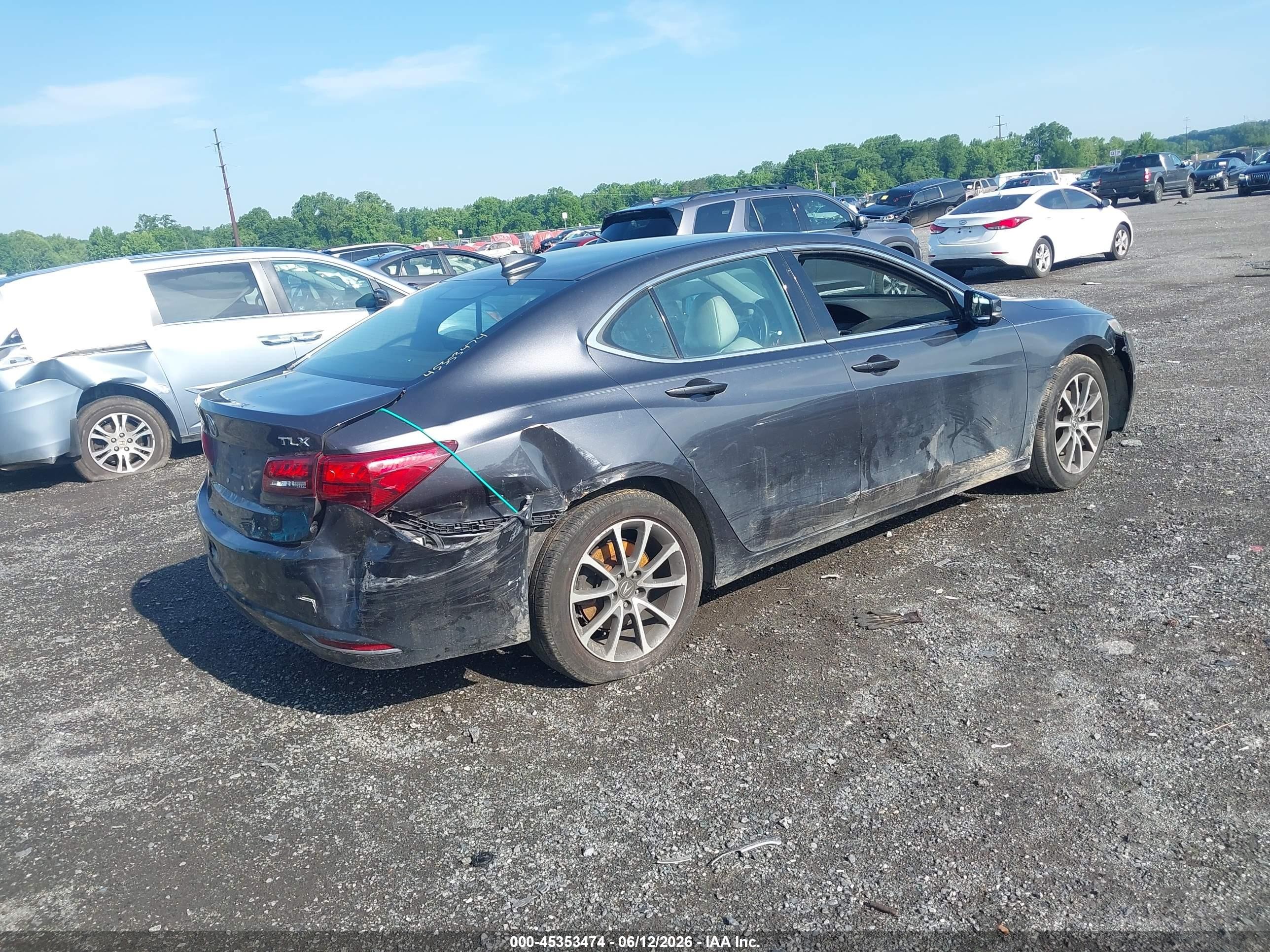 2016 Acura Tlx V6 Tech Gray vin: 19UUB2F51GA002890