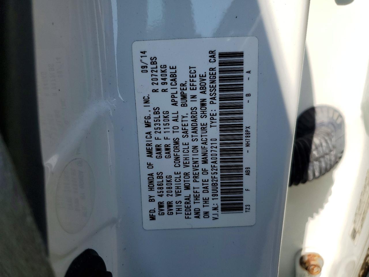 2015 Acura Tlx Tech White vin: 19UUB2F52FA007210