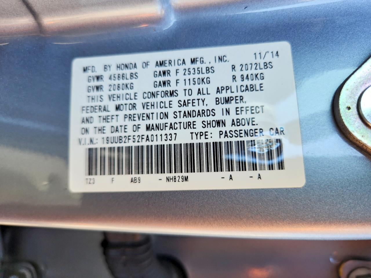 2015 Acura Tlx Tech Серебряный vin: 19UUB2F52FA011337
