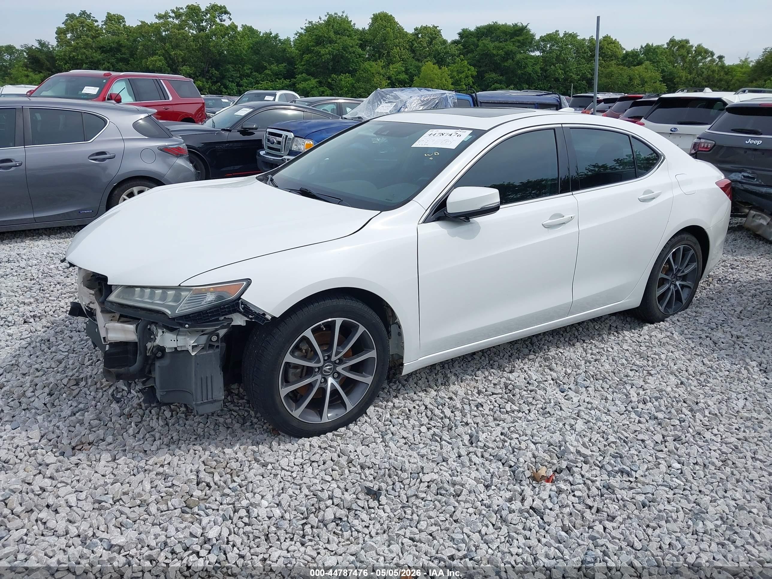 2015 Acura Tlx V6 Tech White vin: 19UUB2F52FA015131