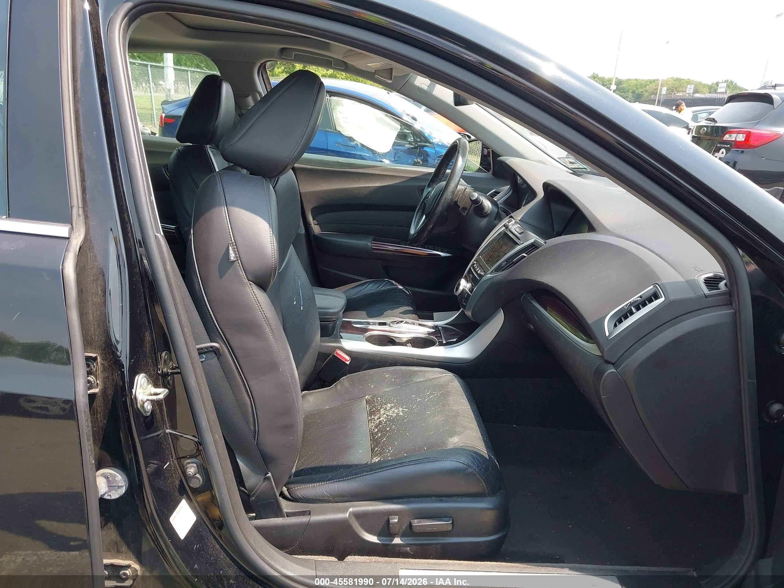 2015 Acura Tlx V6 Tech Черный vin: 19UUB2F52FA016991