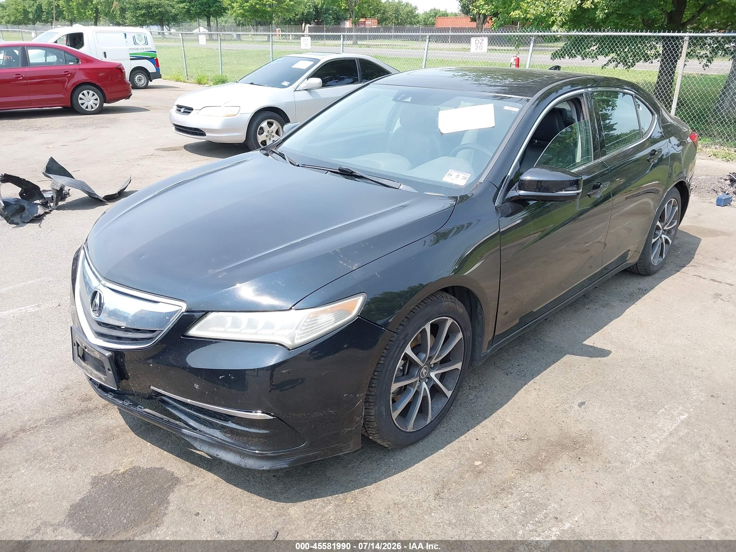 2015 Acura Tlx V6 Tech Черный vin: 19UUB2F52FA016991