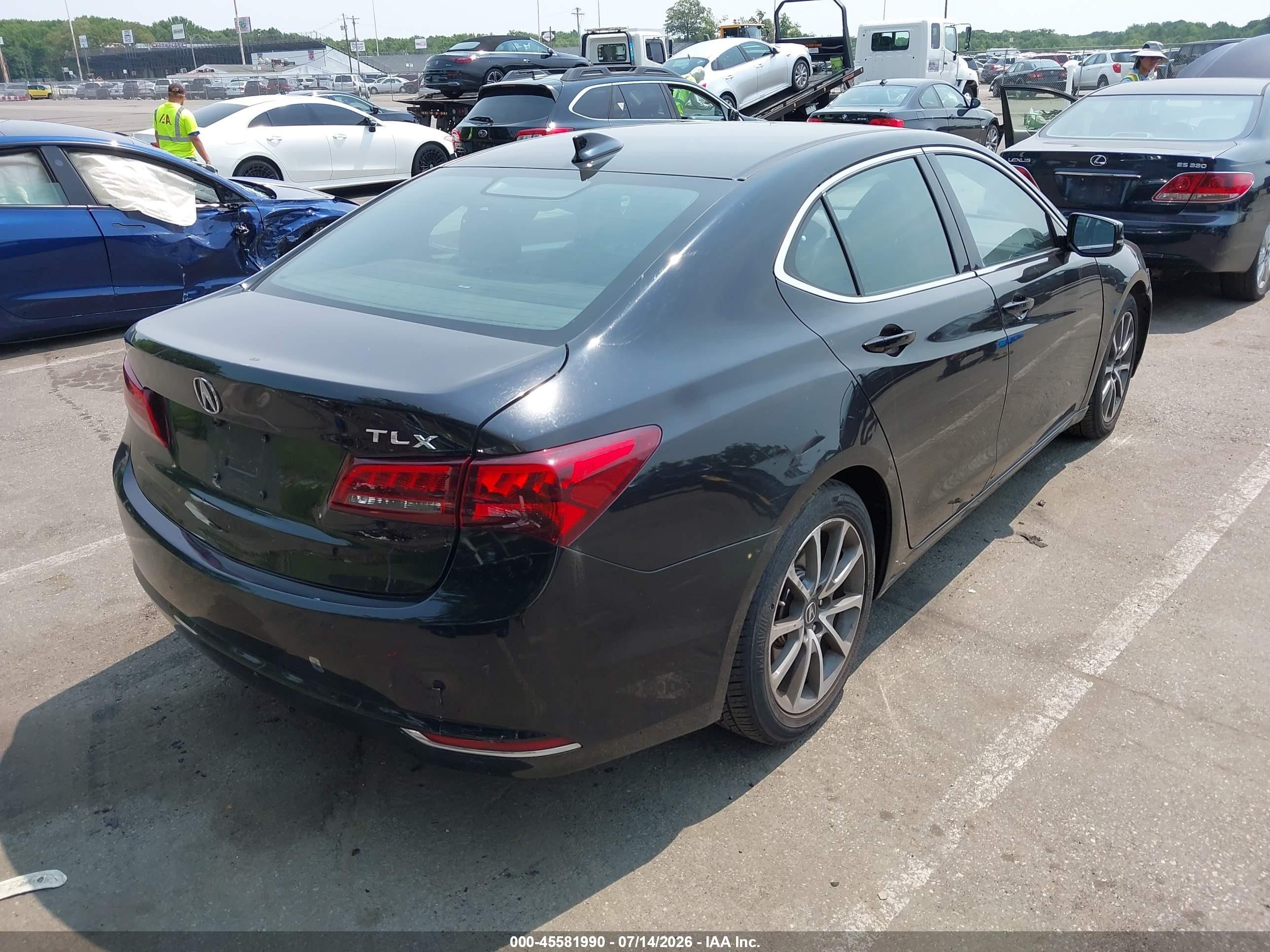 2015 Acura Tlx V6 Tech Черный vin: 19UUB2F52FA016991