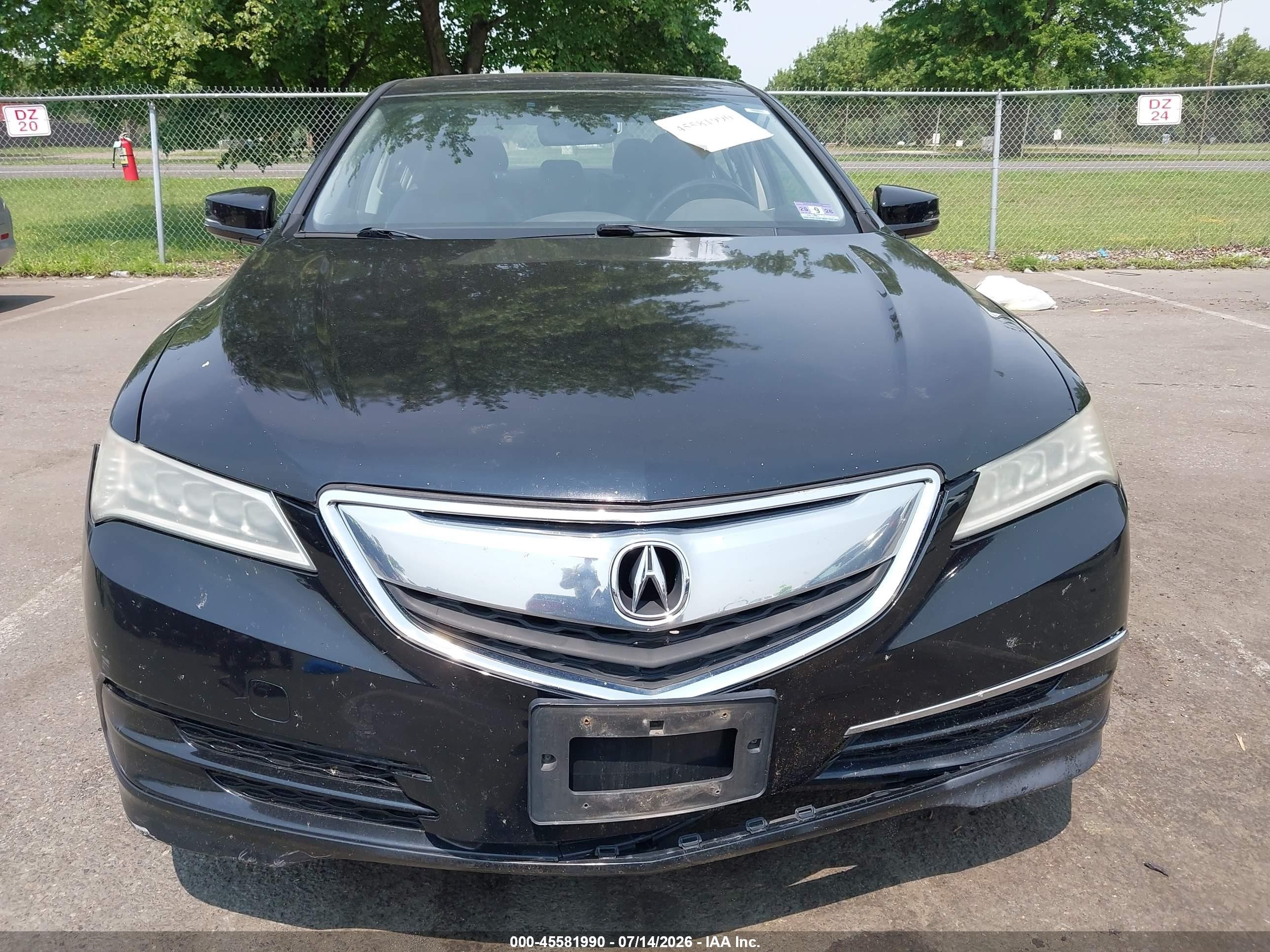 2015 Acura Tlx V6 Tech Черный vin: 19UUB2F52FA016991