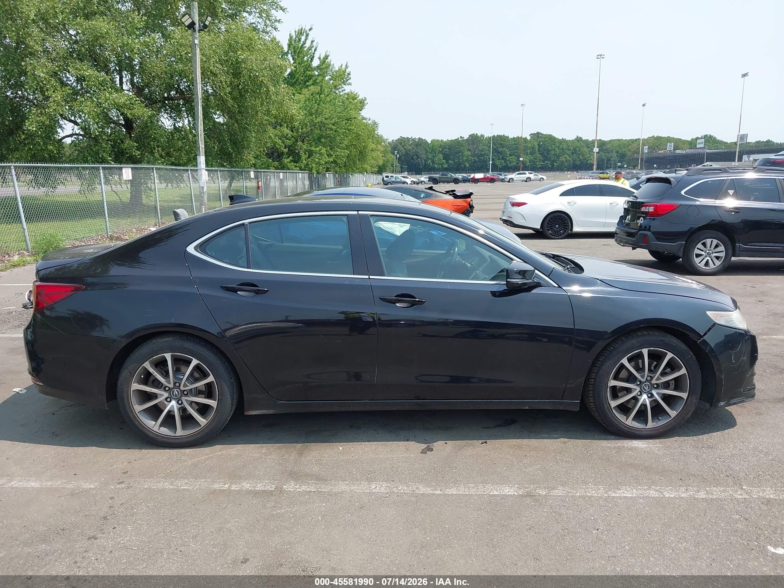 2015 Acura Tlx V6 Tech Черный vin: 19UUB2F52FA016991