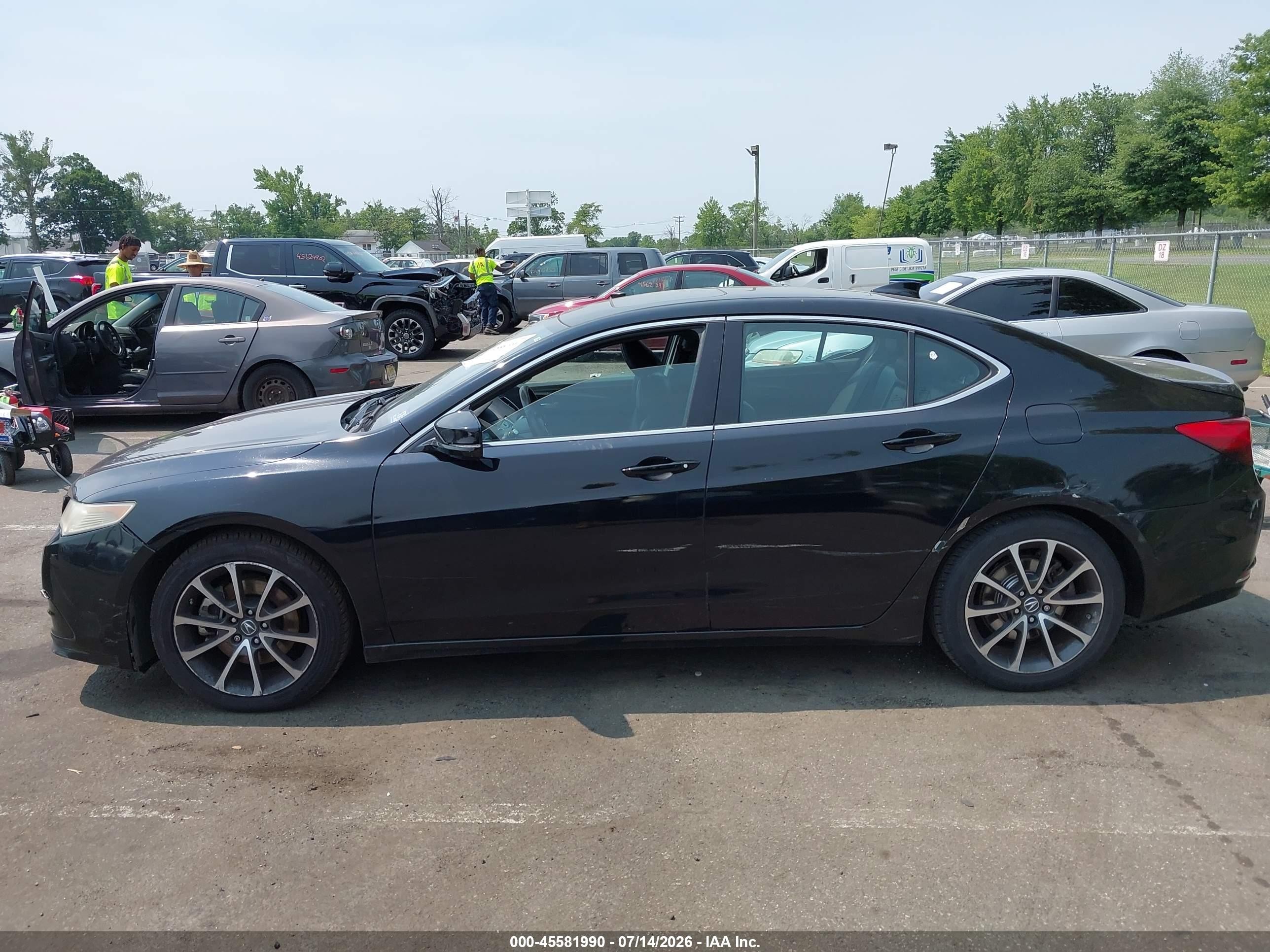 2015 Acura Tlx V6 Tech Черный vin: 19UUB2F52FA016991