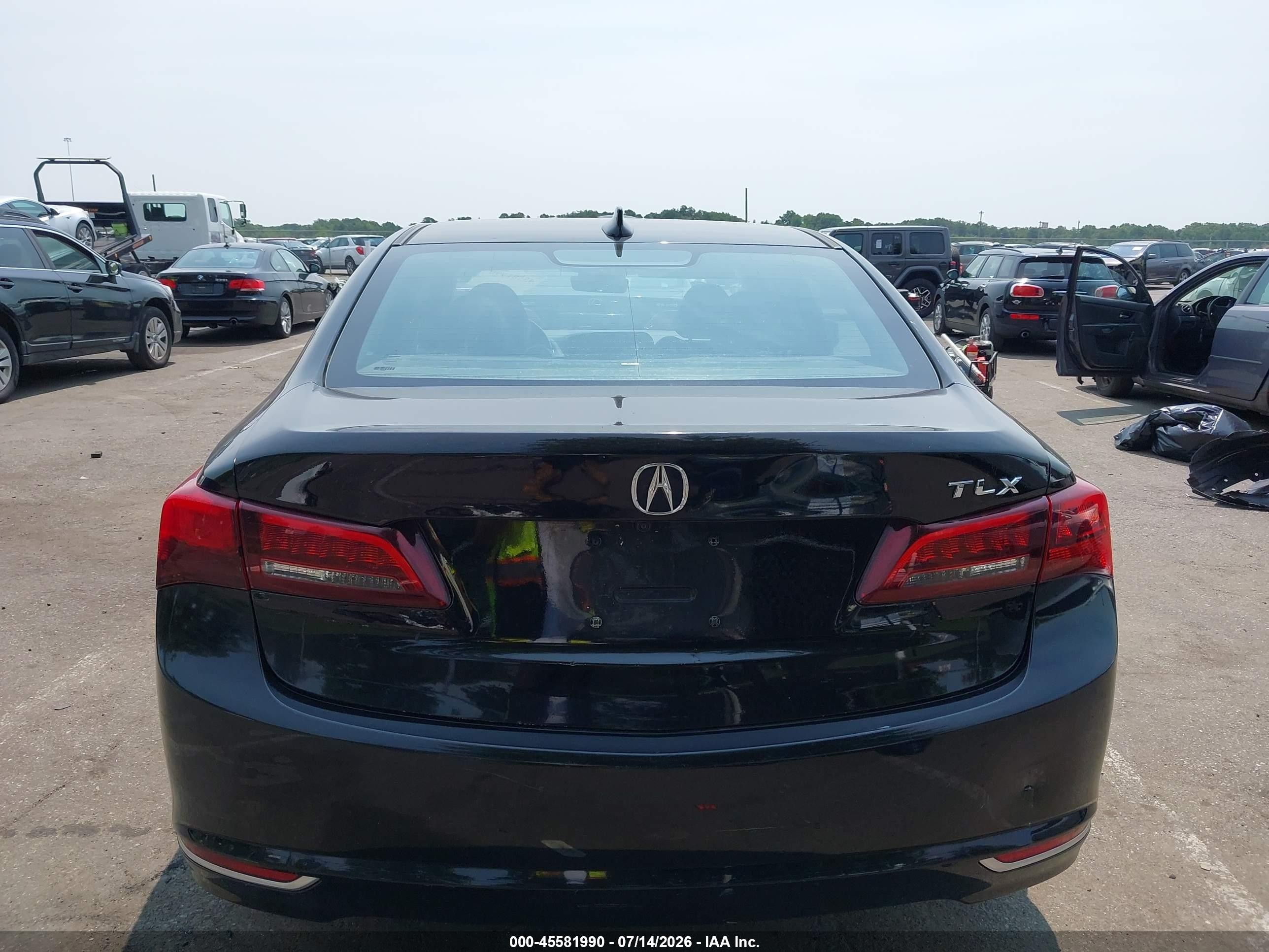 2015 Acura Tlx V6 Tech Черный vin: 19UUB2F52FA016991