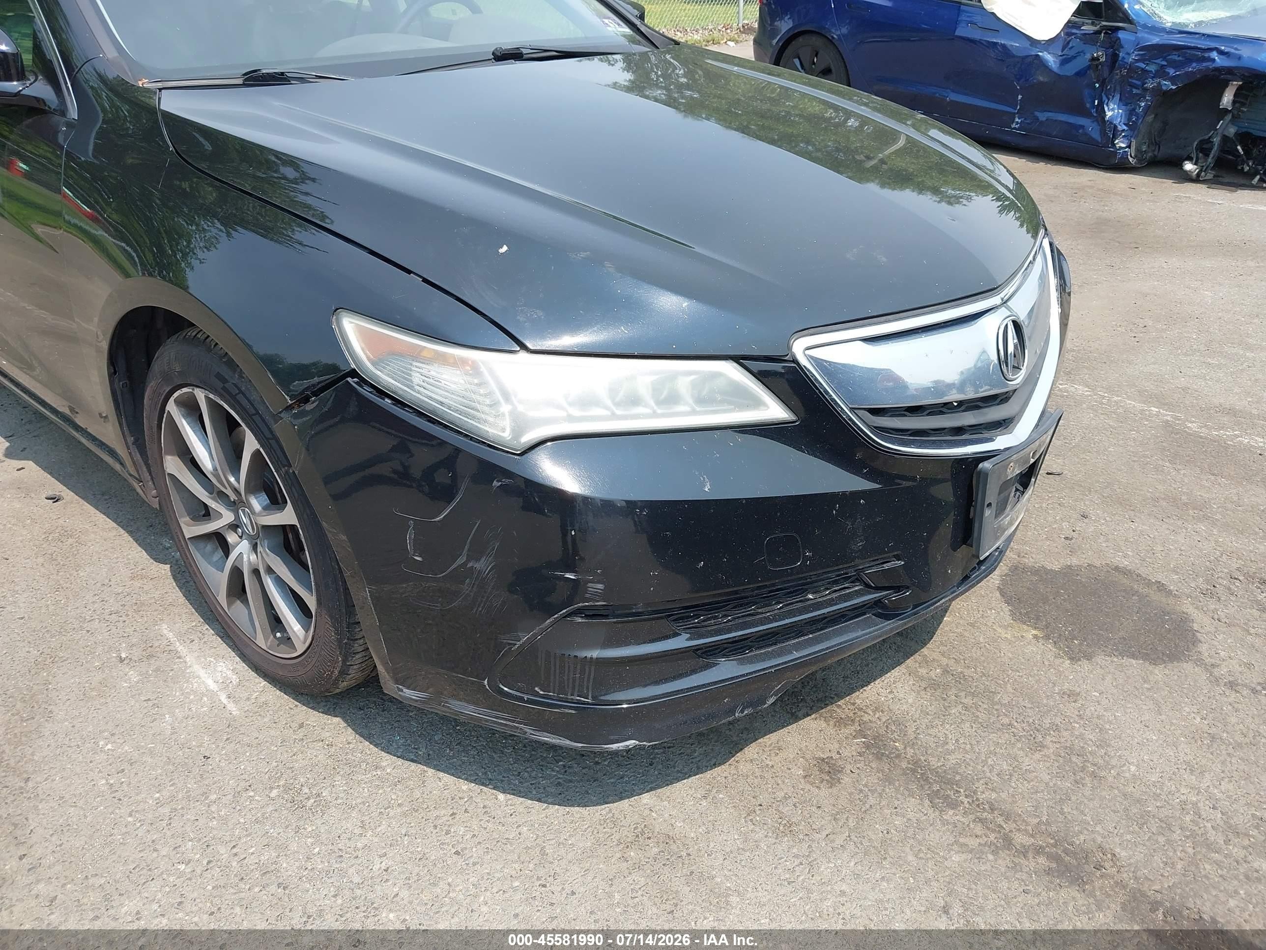 2015 Acura Tlx V6 Tech Черный vin: 19UUB2F52FA016991