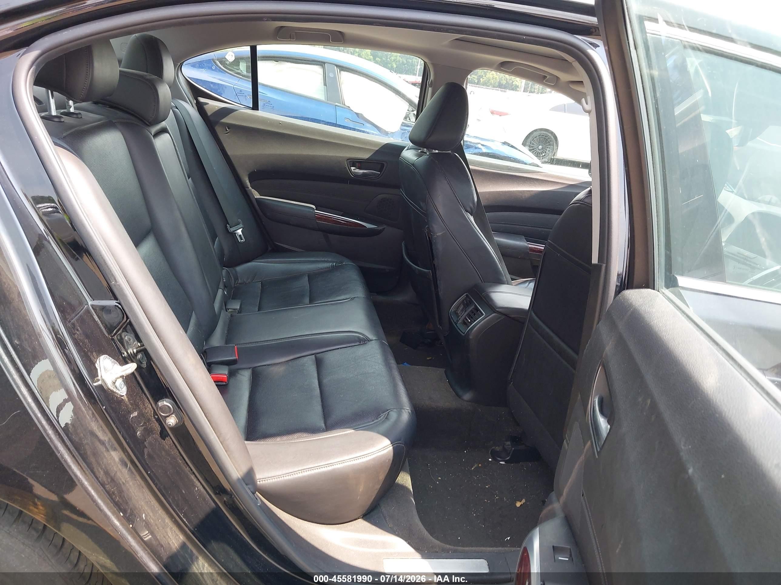 2015 Acura Tlx V6 Tech Черный vin: 19UUB2F52FA016991