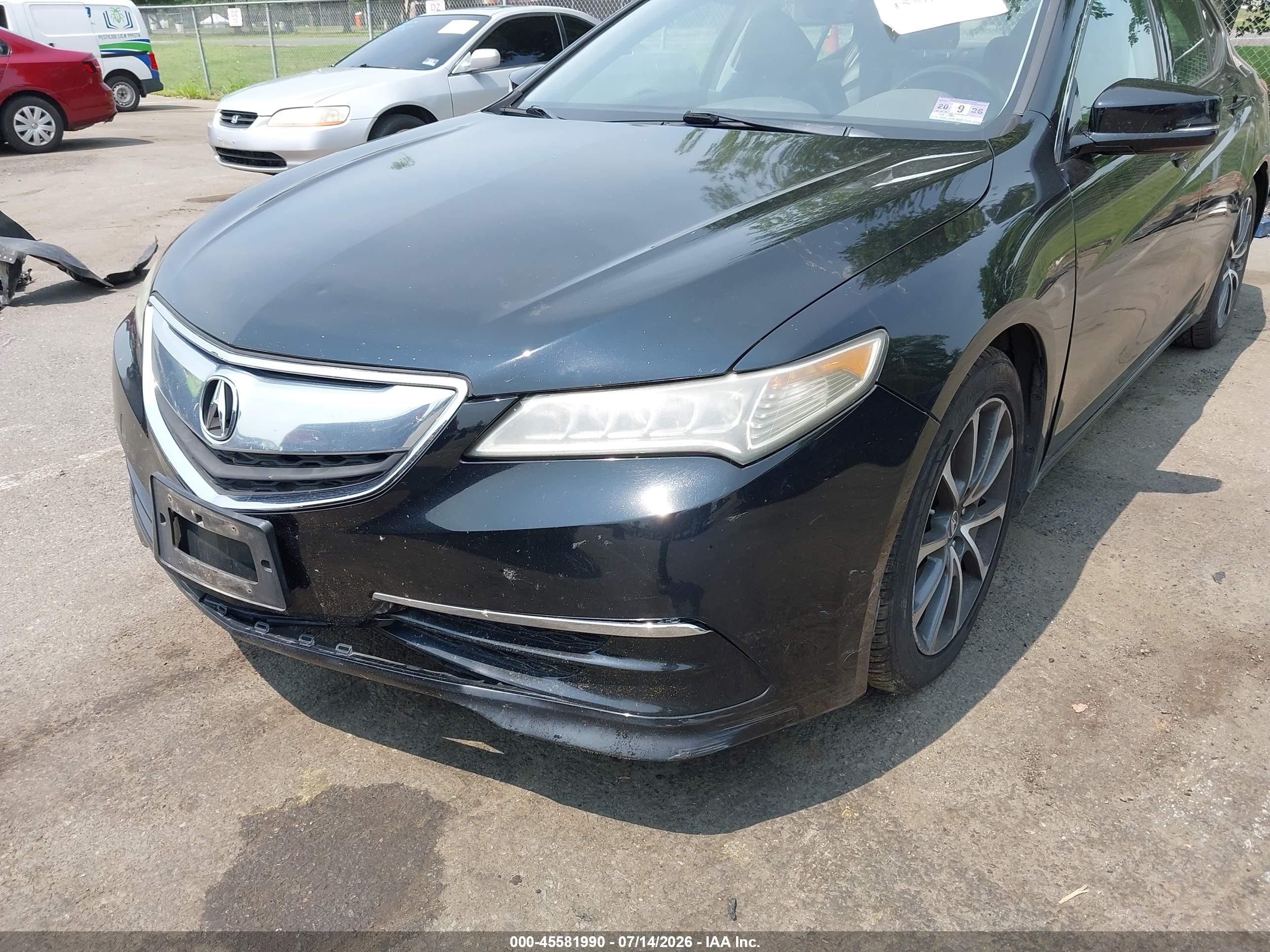 2015 Acura Tlx V6 Tech Черный vin: 19UUB2F52FA016991