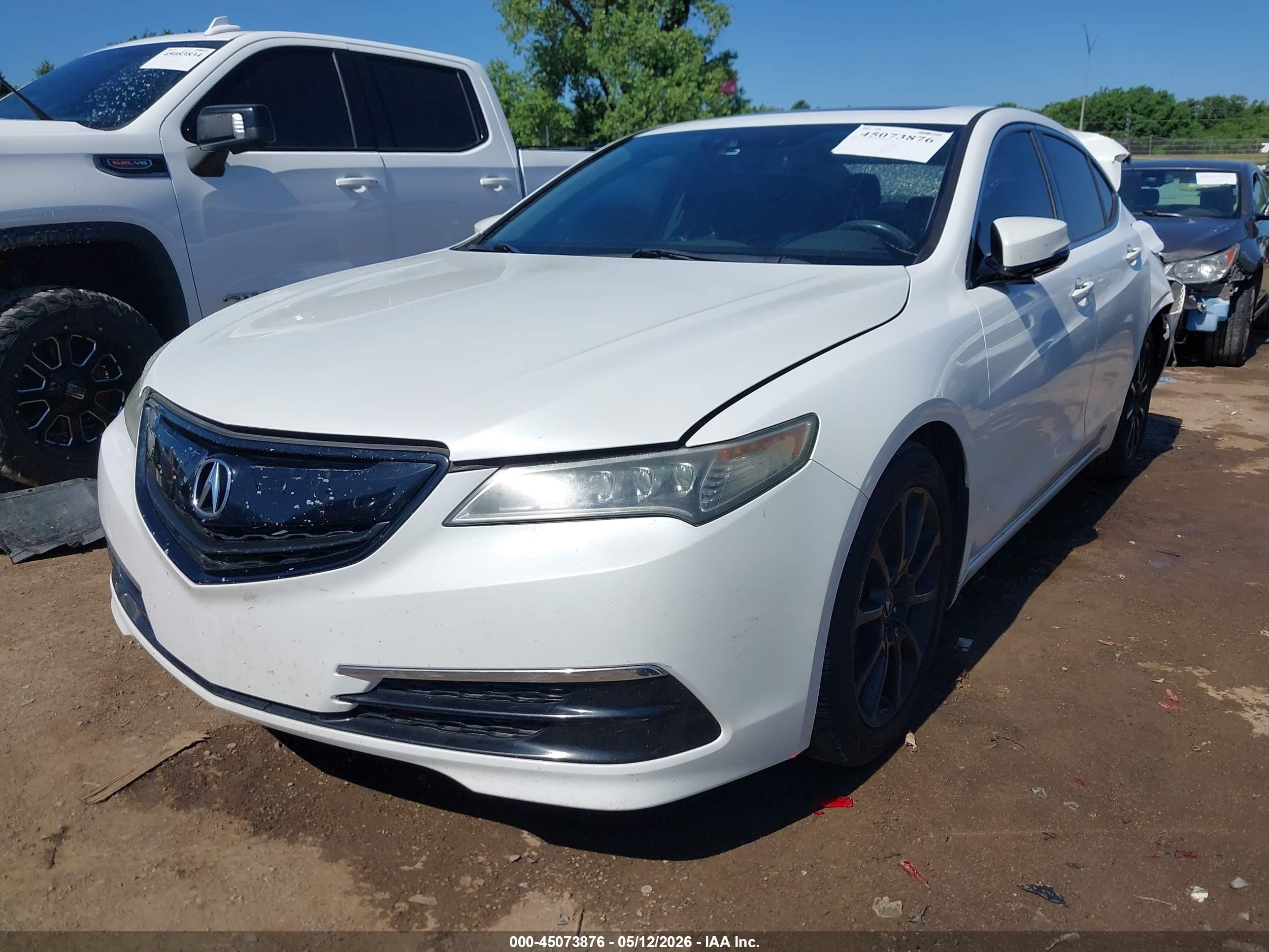 2015 Acura Tlx V6 Tech White vin: 19UUB2F52FA023391