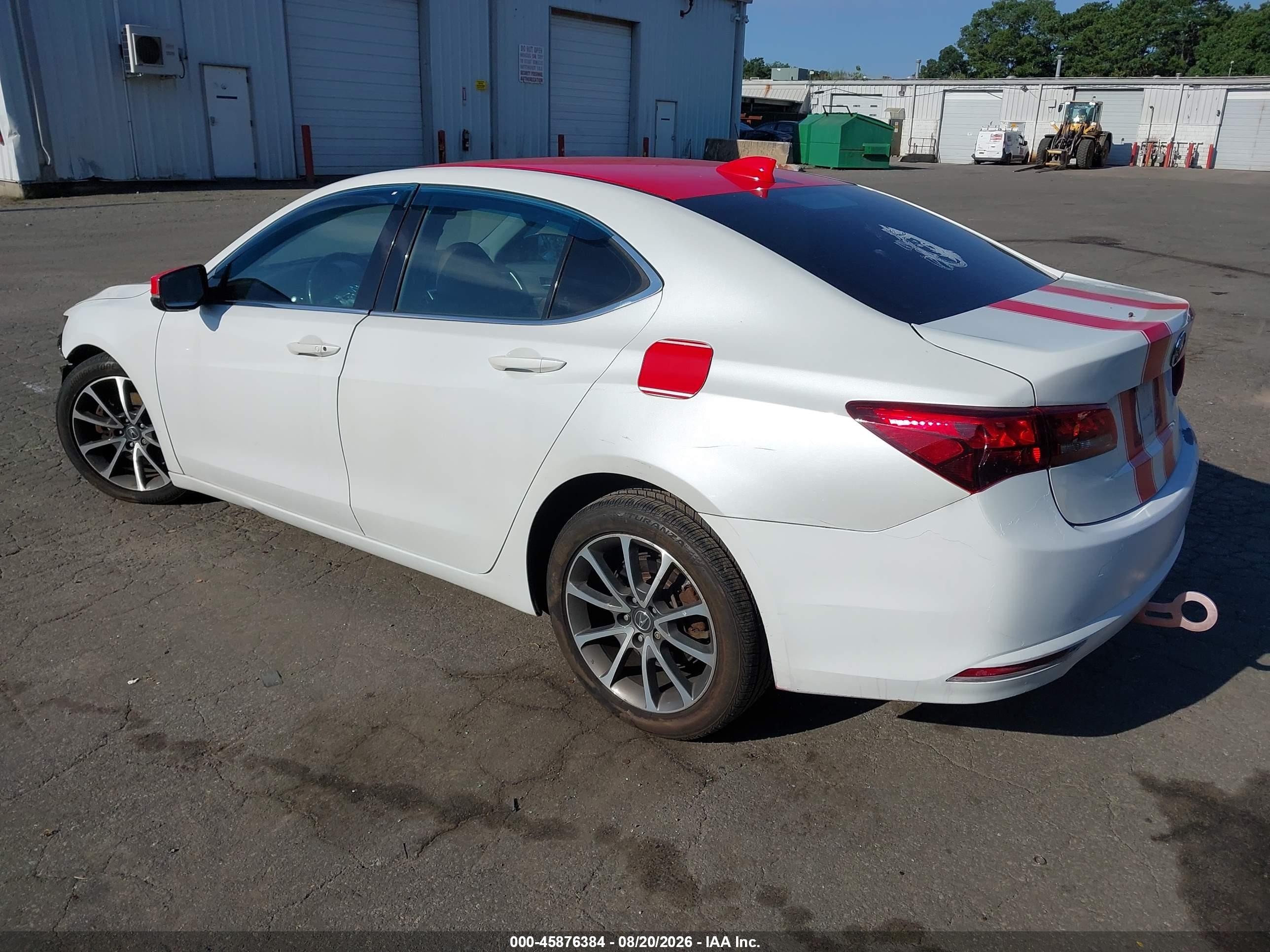2015 Acura Tlx V6 Tech White vin: 19UUB2F53FA001920