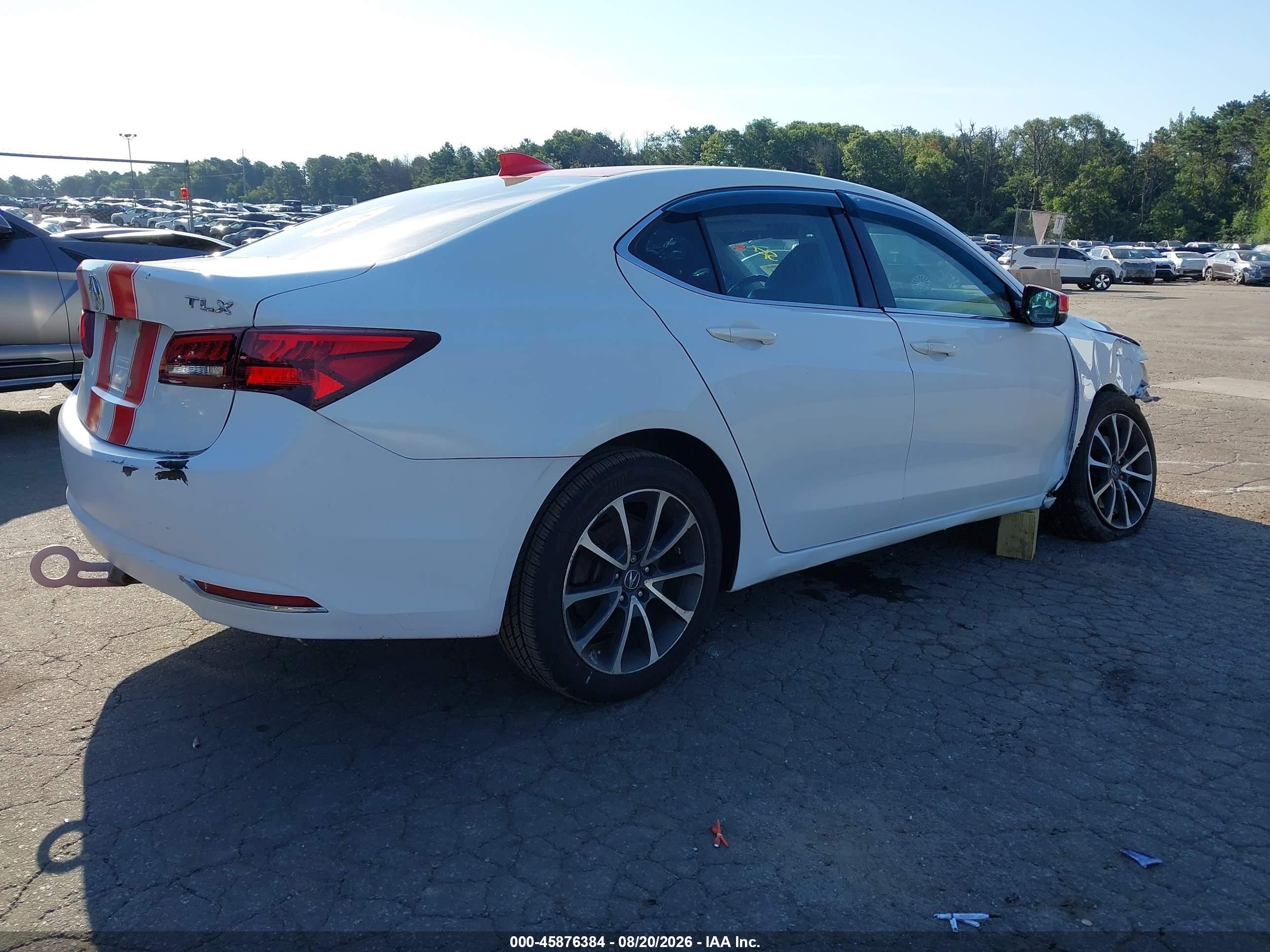 2015 Acura Tlx V6 Tech White vin: 19UUB2F53FA001920