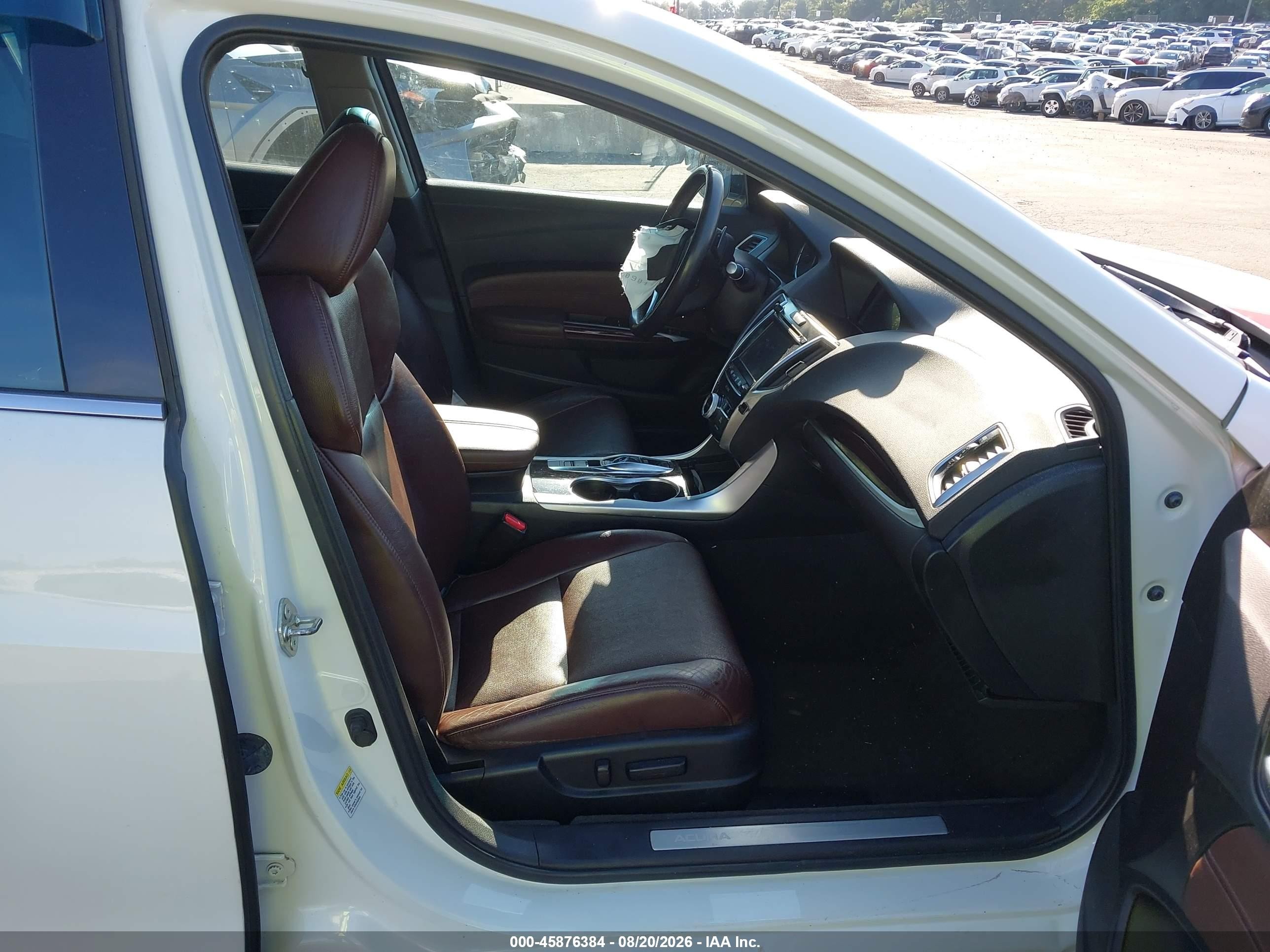 2015 Acura Tlx V6 Tech White vin: 19UUB2F53FA001920