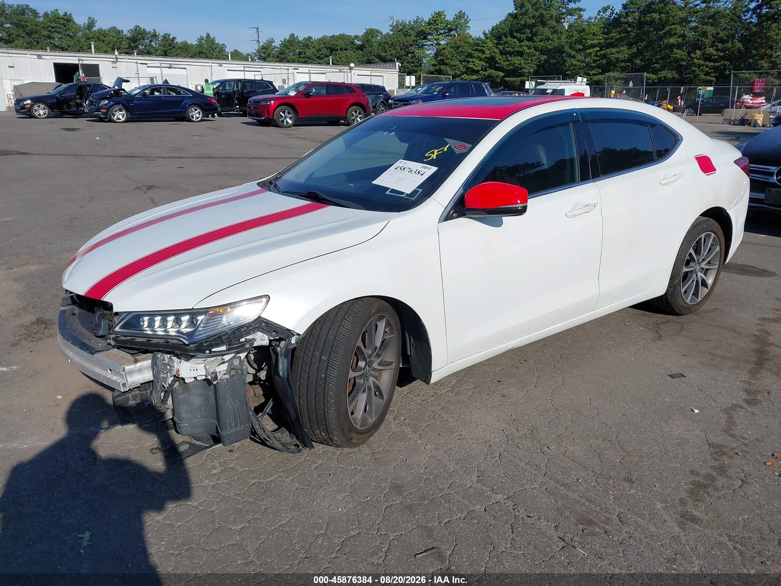 2015 Acura Tlx V6 Tech White vin: 19UUB2F53FA001920