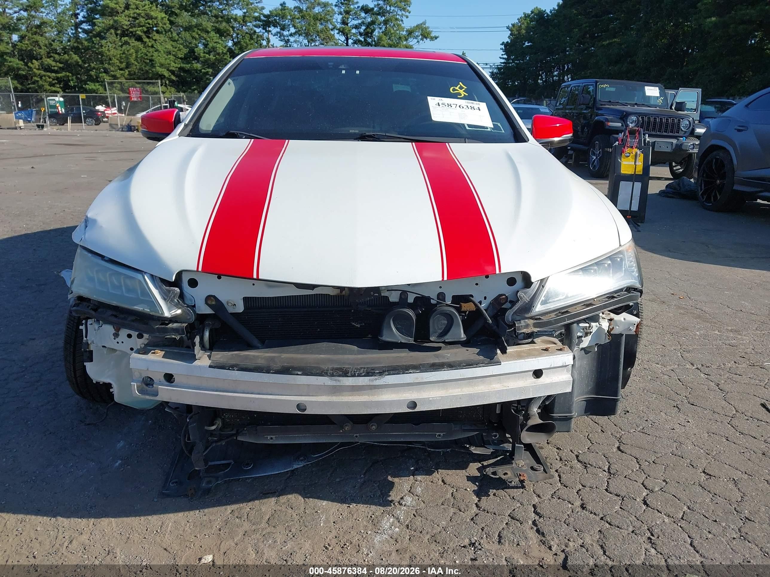 2015 Acura Tlx V6 Tech White vin: 19UUB2F53FA001920