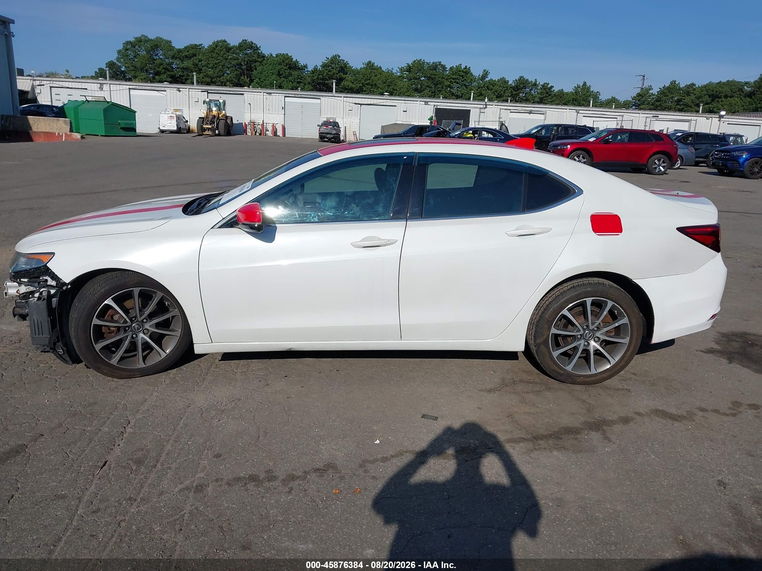 2015 Acura Tlx V6 Tech White vin: 19UUB2F53FA001920