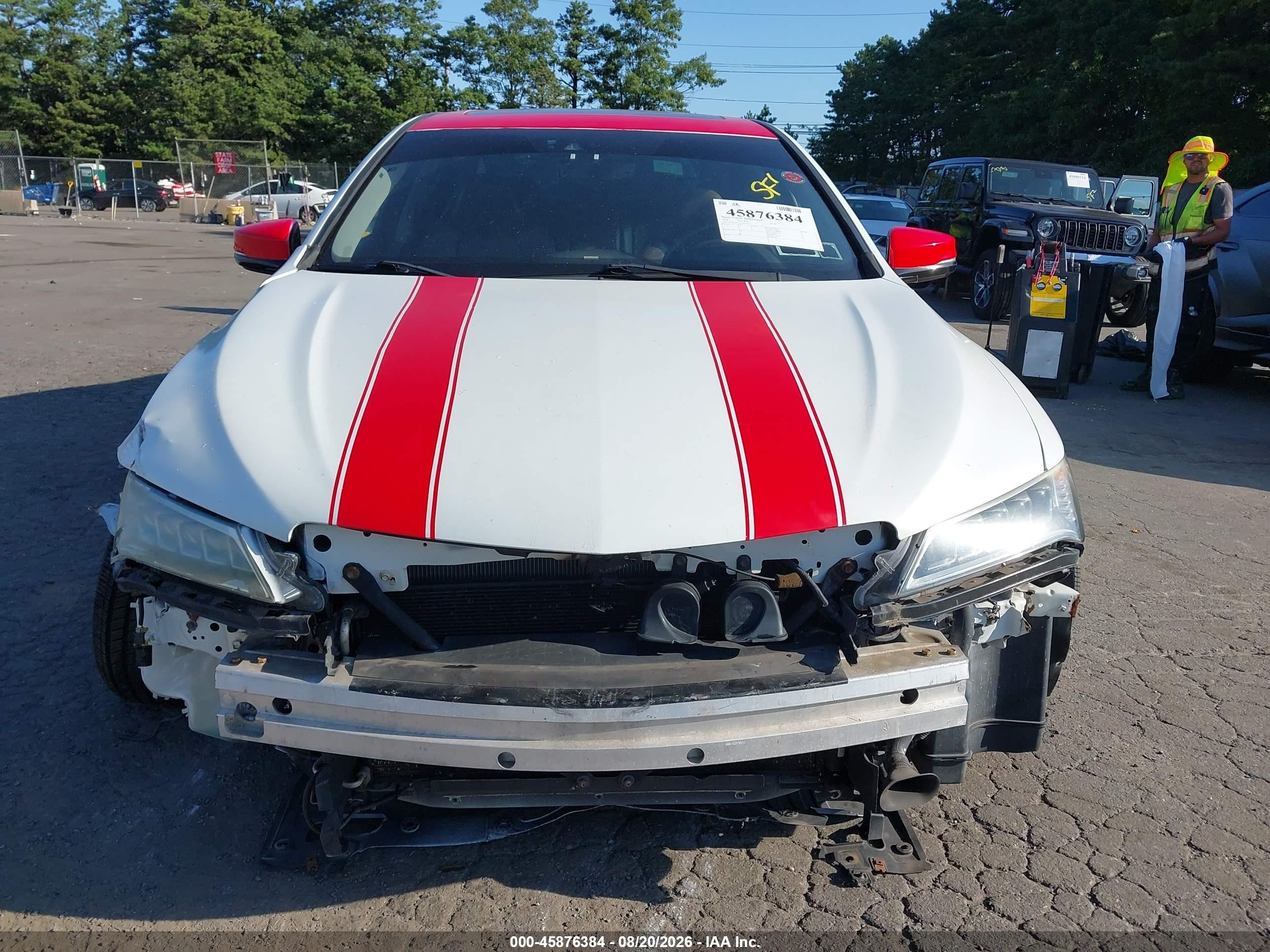 2015 Acura Tlx V6 Tech White vin: 19UUB2F53FA001920