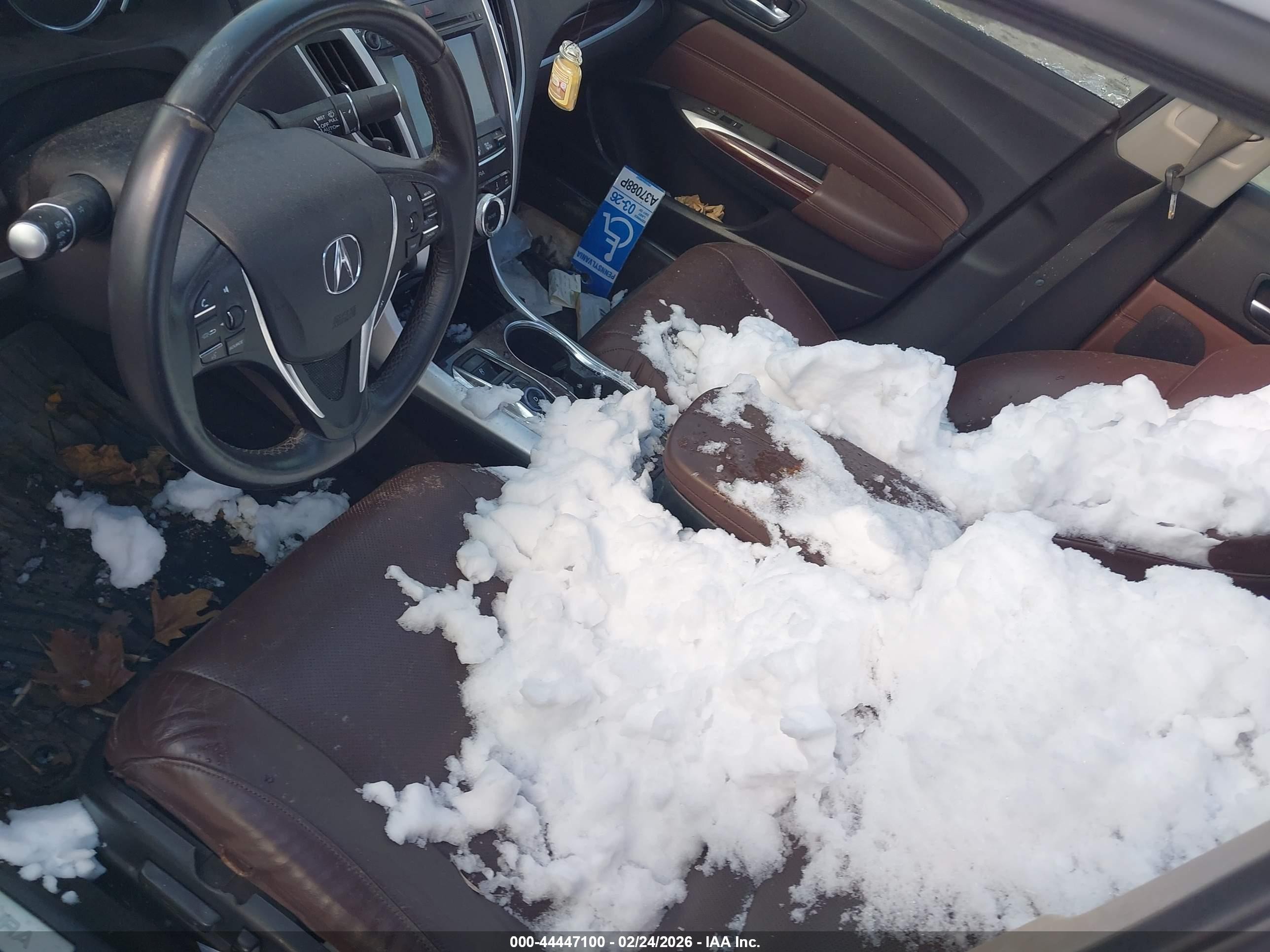 2015 Acura Tlx V6 Tech White vin: 19UUB2F53FA021262