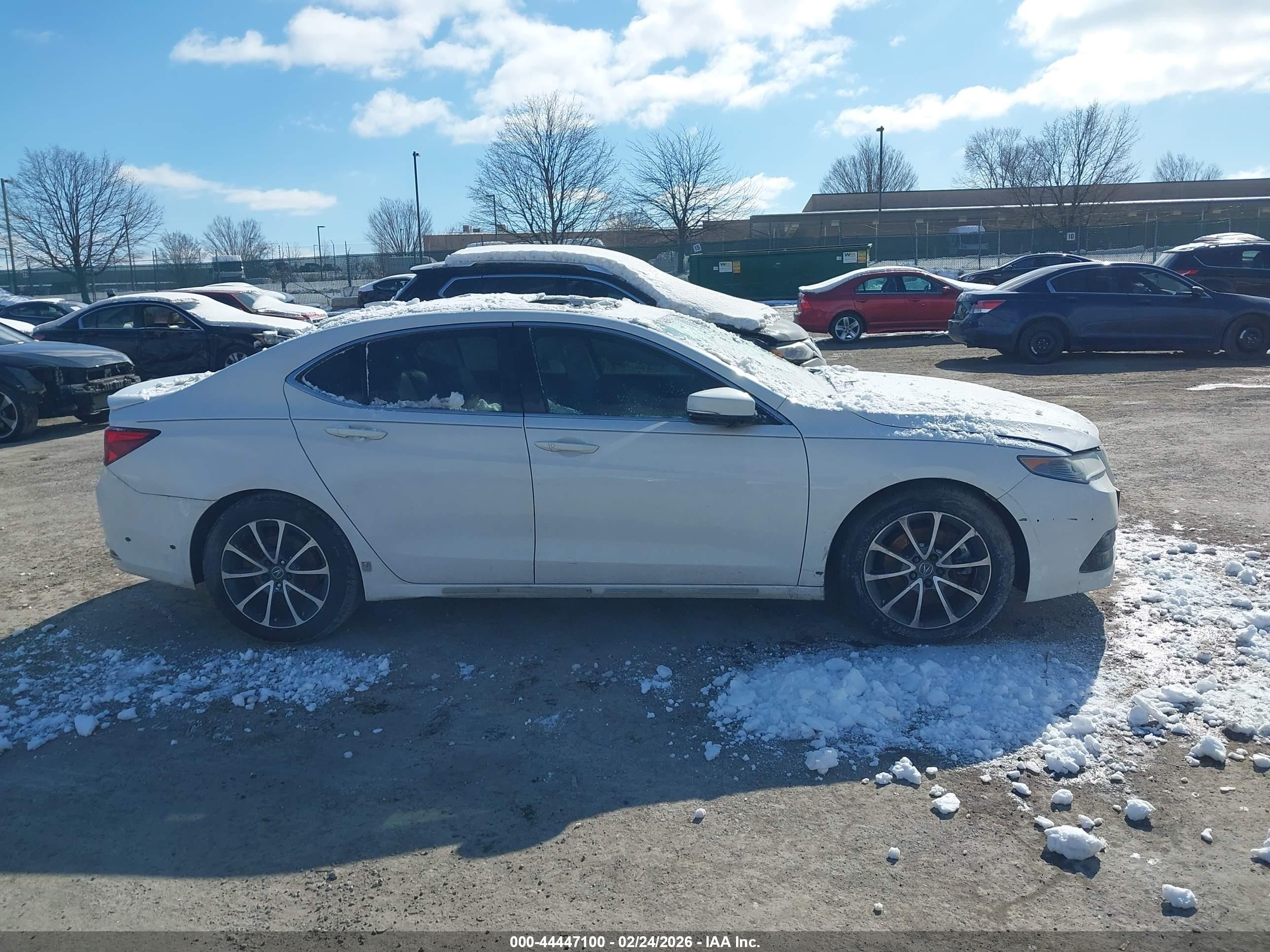 2015 Acura Tlx V6 Tech White vin: 19UUB2F53FA021262
