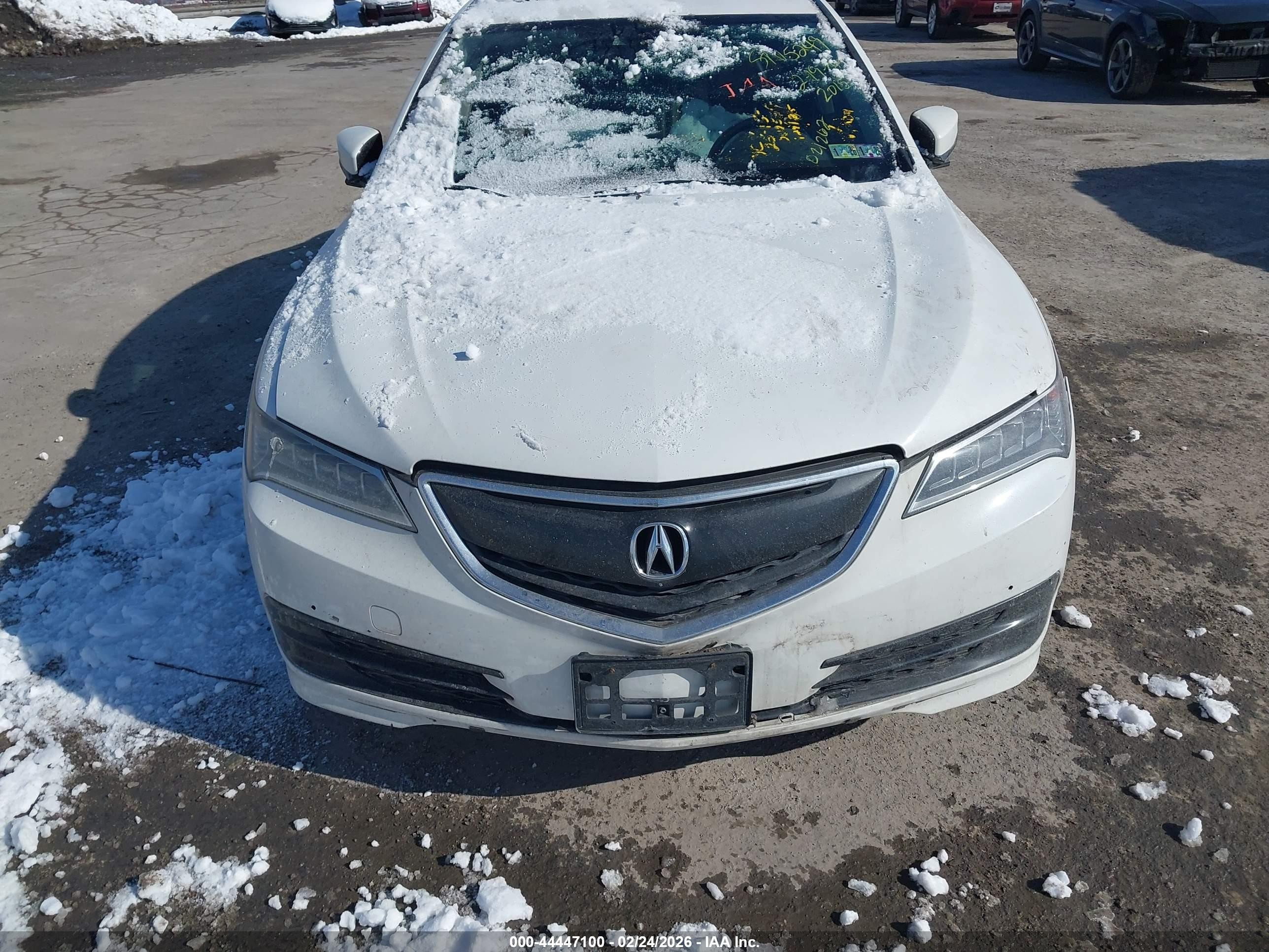 2015 Acura Tlx V6 Tech White vin: 19UUB2F53FA021262