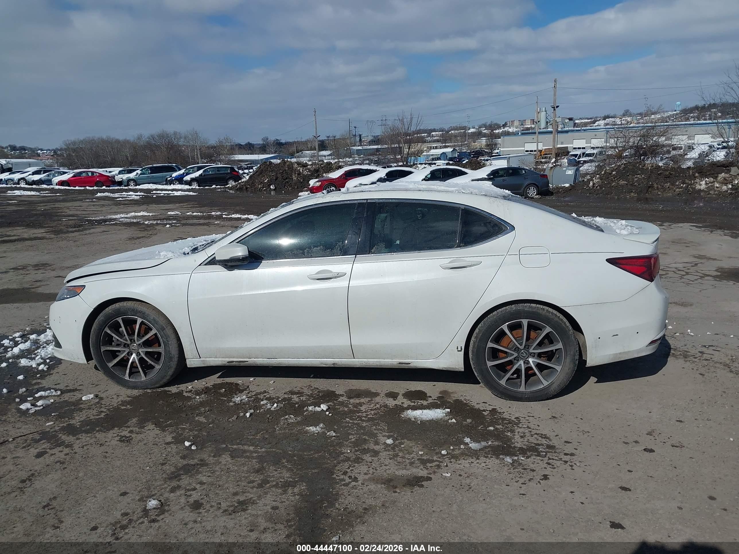 2015 Acura Tlx V6 Tech White vin: 19UUB2F53FA021262