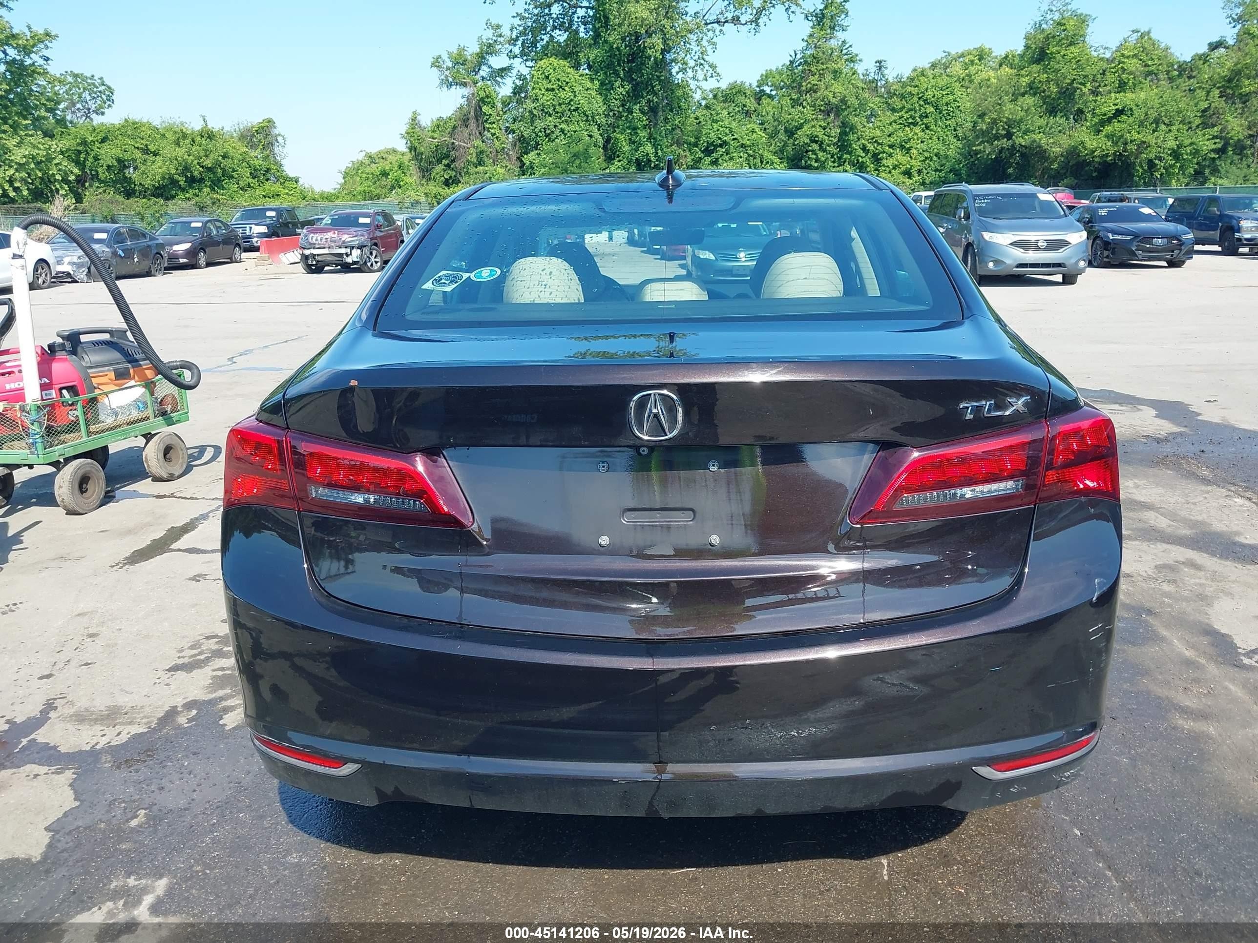 2017 Acura Tlx Technology Package Maroon vin: 19UUB2F53HA002701