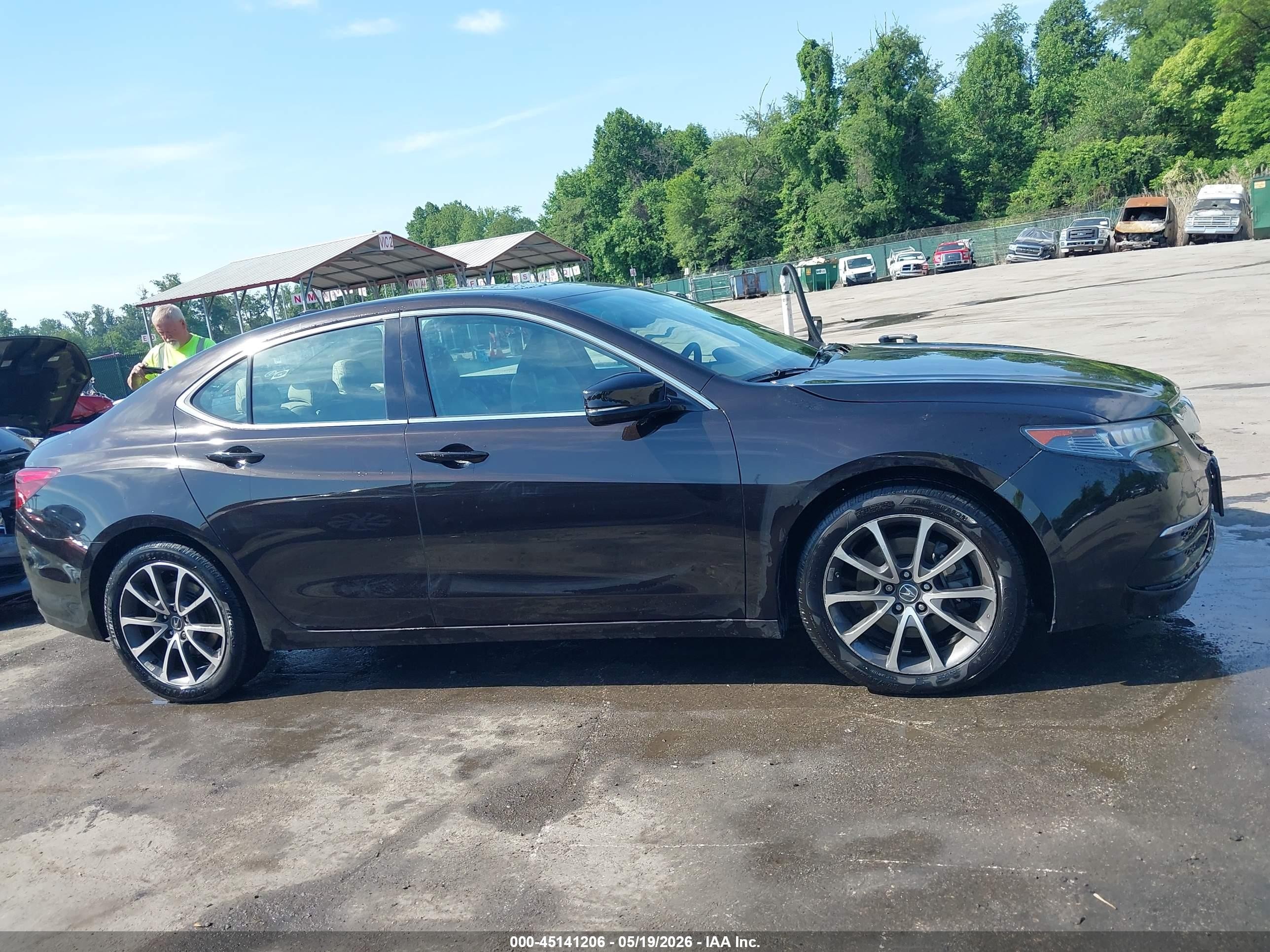 2017 Acura Tlx Technology Package Maroon vin: 19UUB2F53HA002701