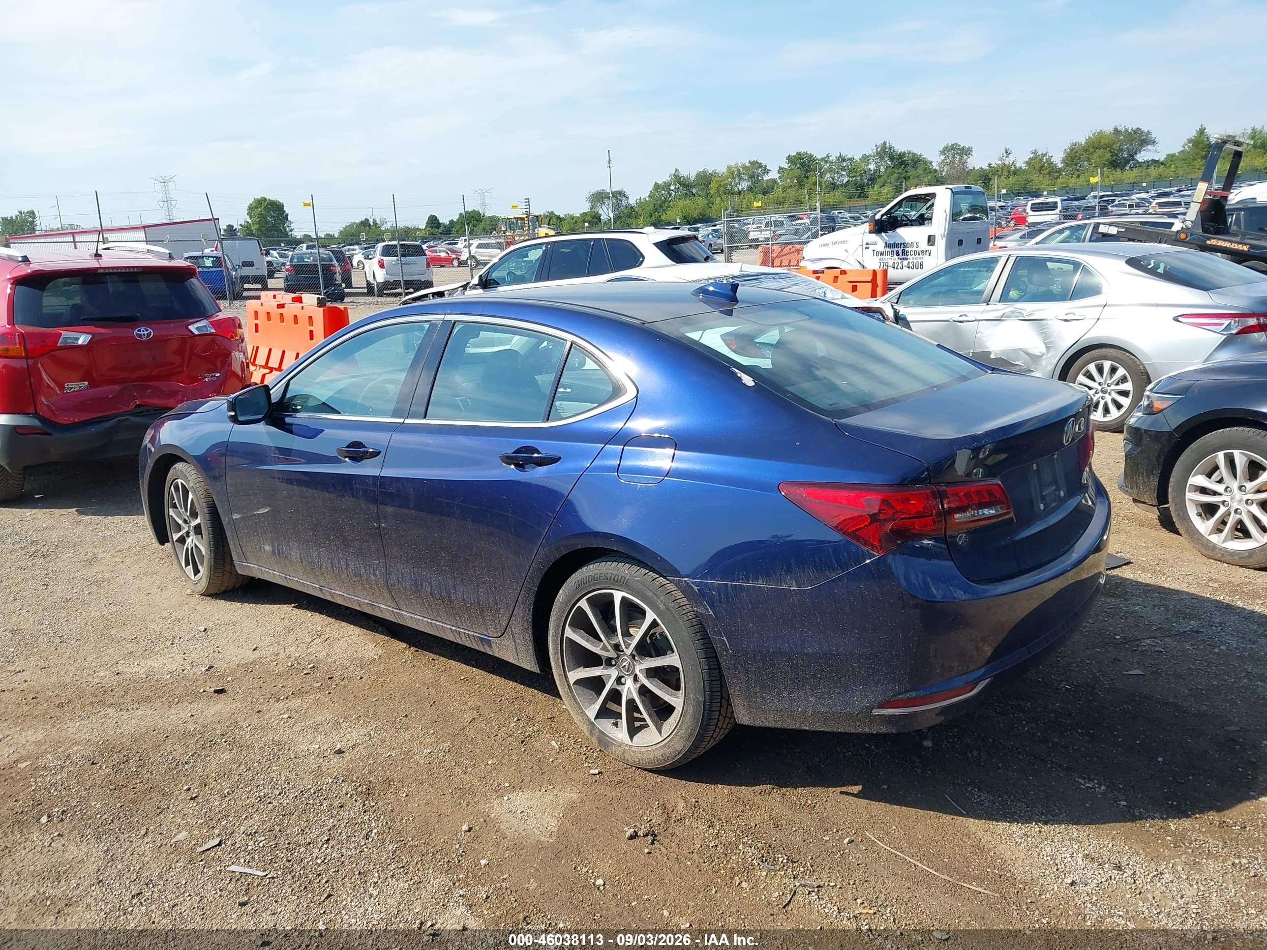 2015 Acura Tlx V6 Tech Синий vin: 19UUB2F54FA003515