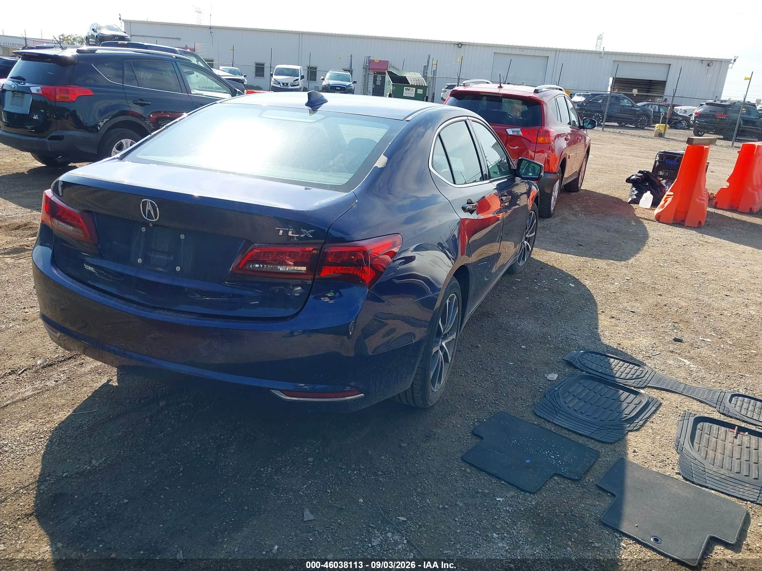 2015 Acura Tlx V6 Tech Синий vin: 19UUB2F54FA003515