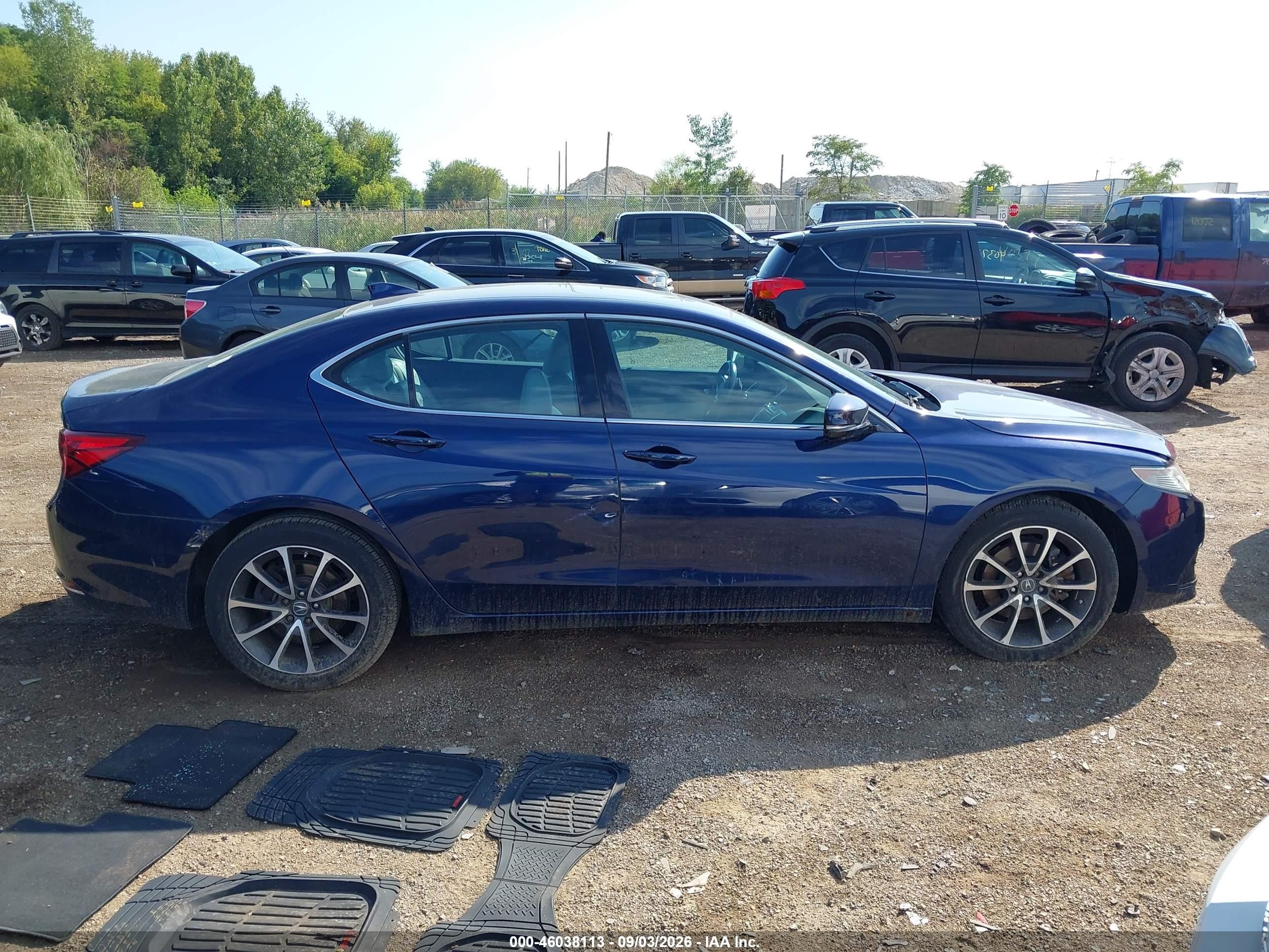 2015 Acura Tlx V6 Tech Синий vin: 19UUB2F54FA003515