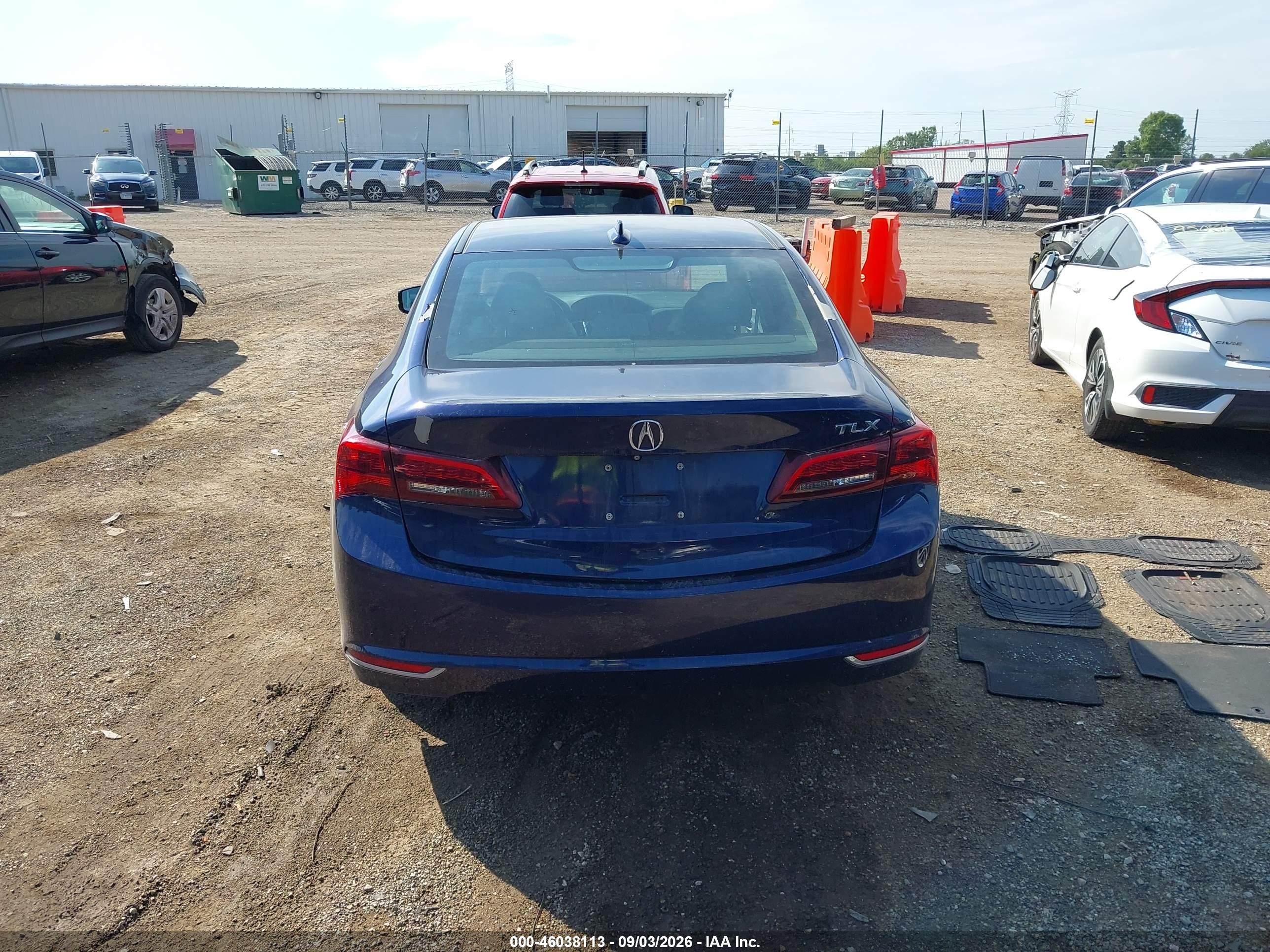 2015 Acura Tlx V6 Tech Синий vin: 19UUB2F54FA003515