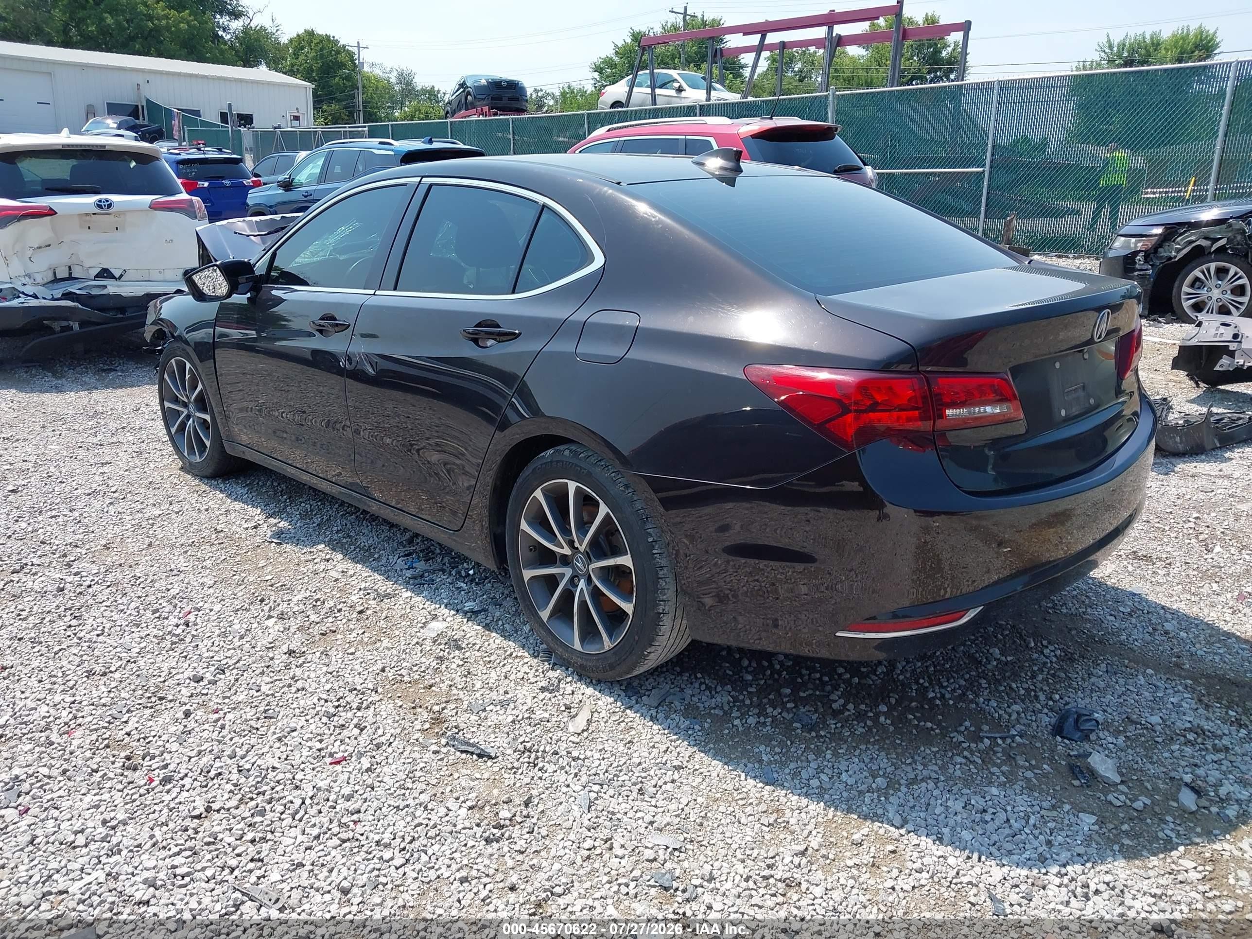 2015 Acura Tlx V6 Tech Black vin: 19UUB2F54FA004907