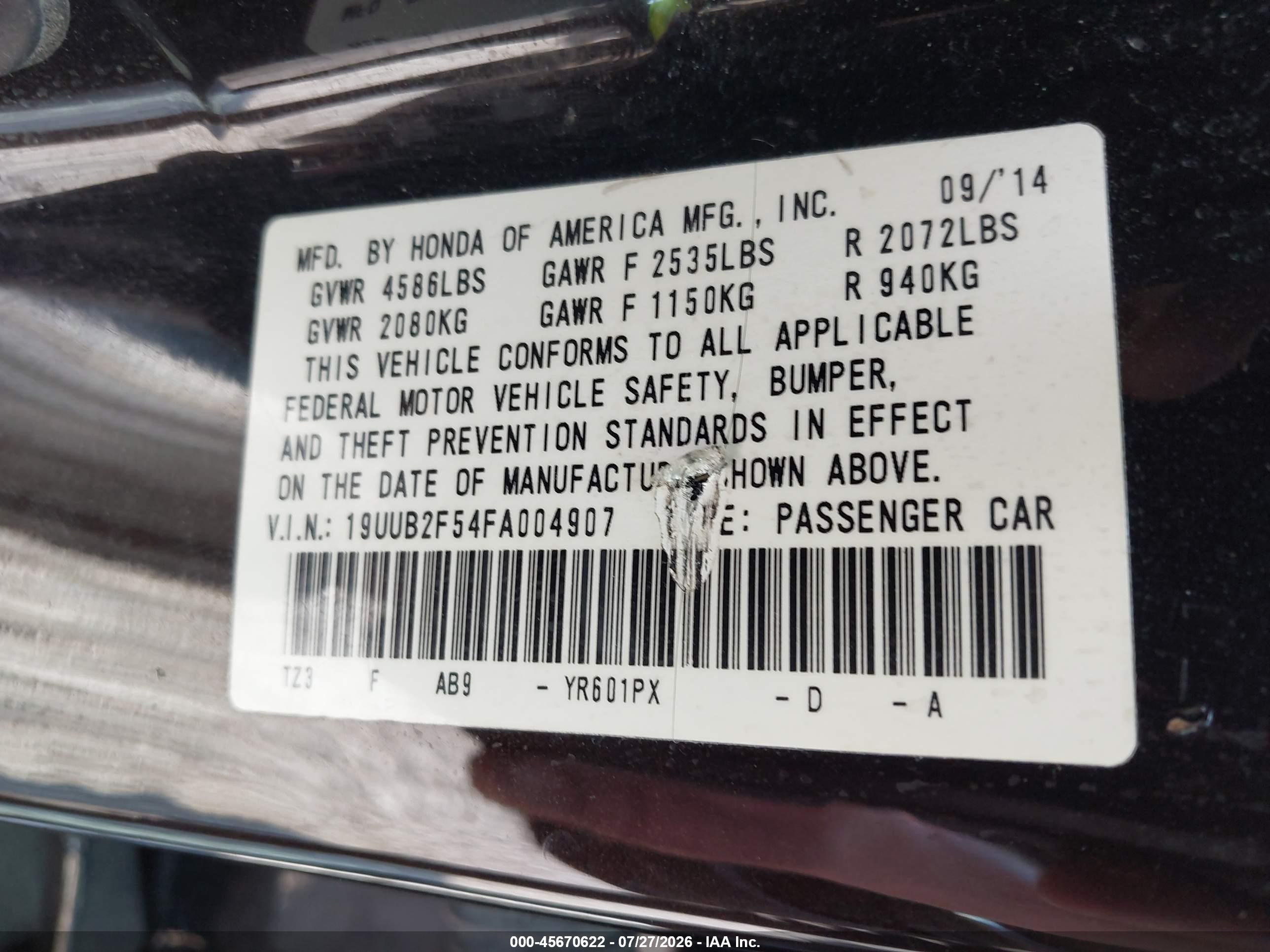 2015 Acura Tlx V6 Tech Black vin: 19UUB2F54FA004907