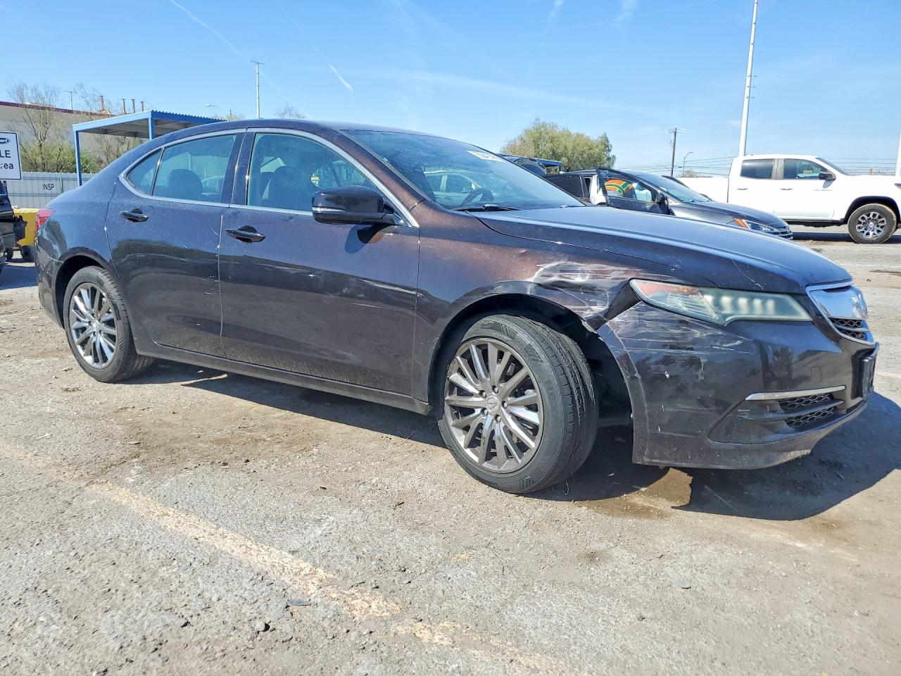 2015 Acura Tlx Tech Brown vin: 19UUB2F54FA018113