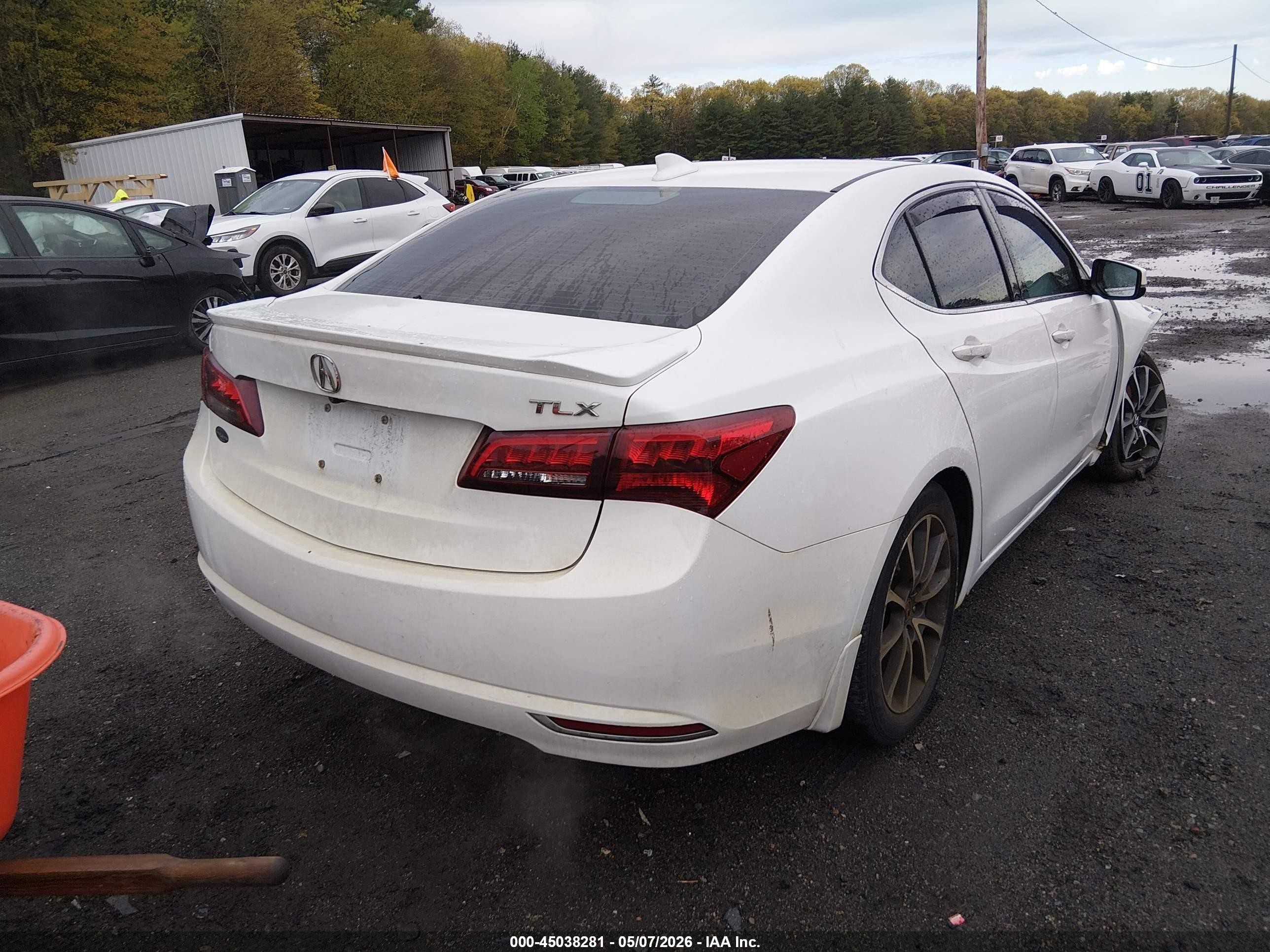 2015 Acura Tlx V6 Tech White vin: 19UUB2F55FA001918