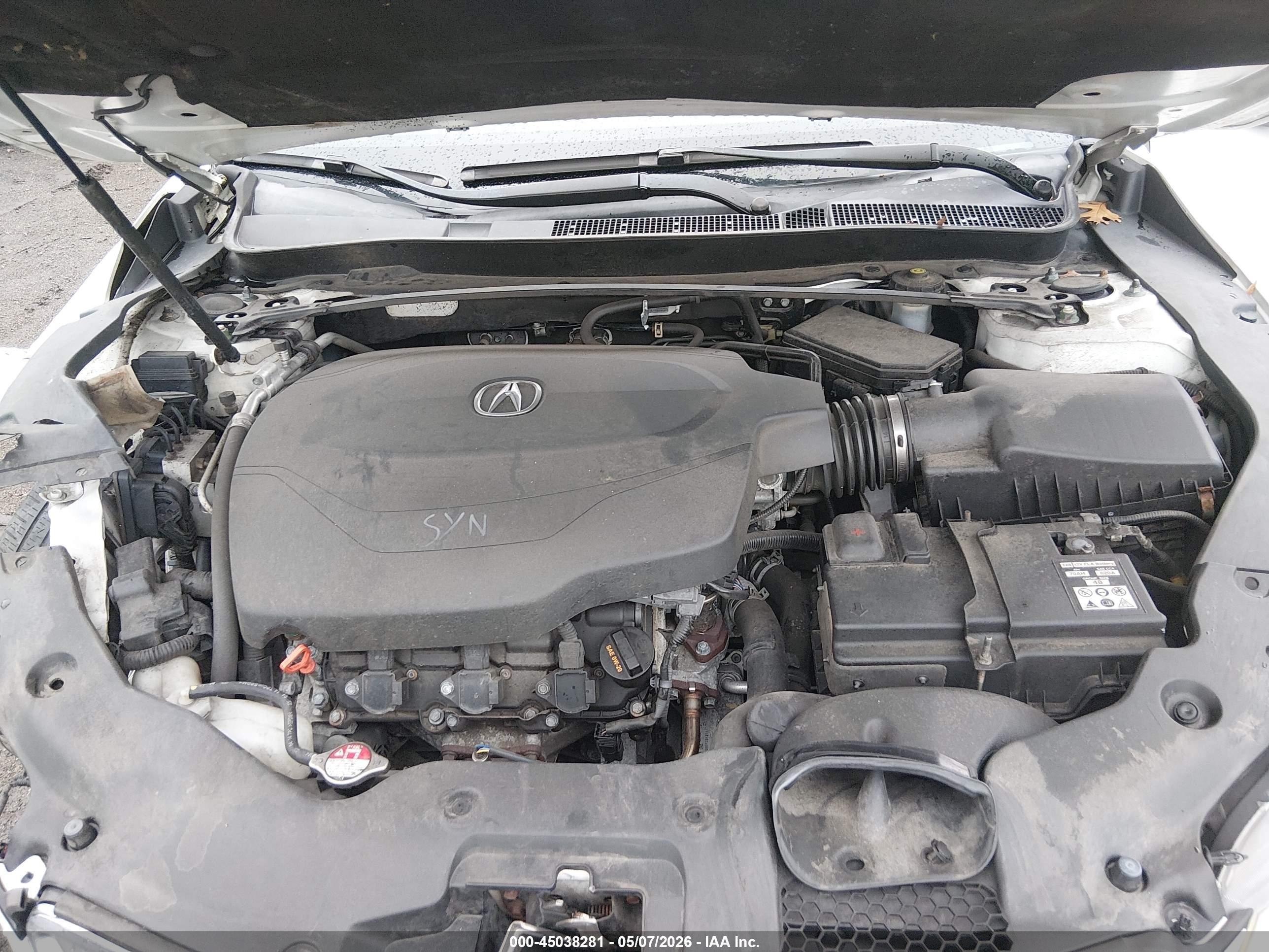 2015 Acura Tlx V6 Tech White vin: 19UUB2F55FA001918