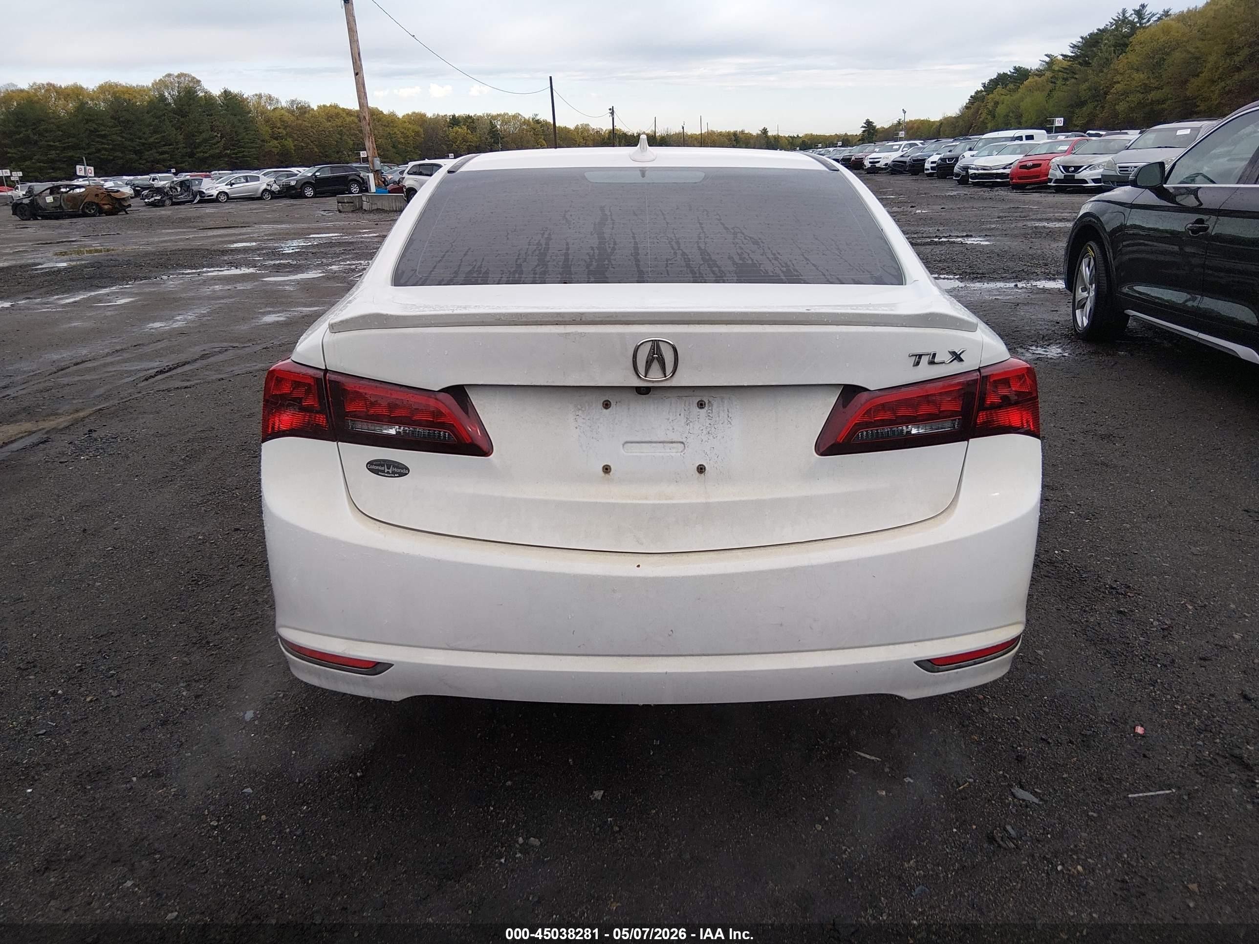 2015 Acura Tlx V6 Tech White vin: 19UUB2F55FA001918