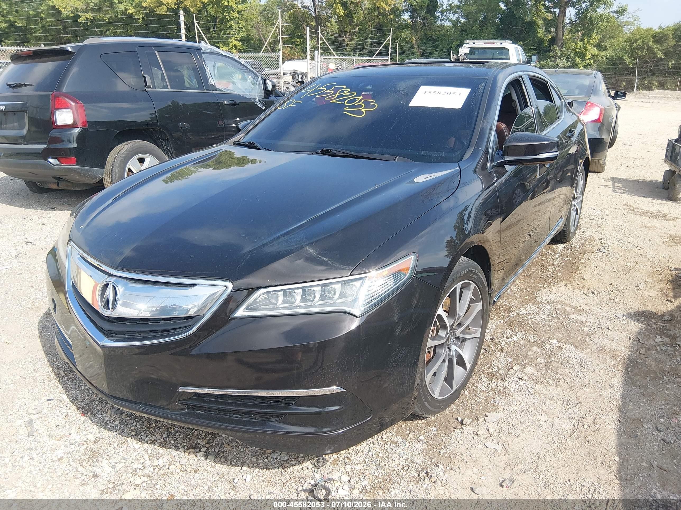 2015 Acura Tlx V6 Tech Бордовый vin: 19UUB2F55FA003748