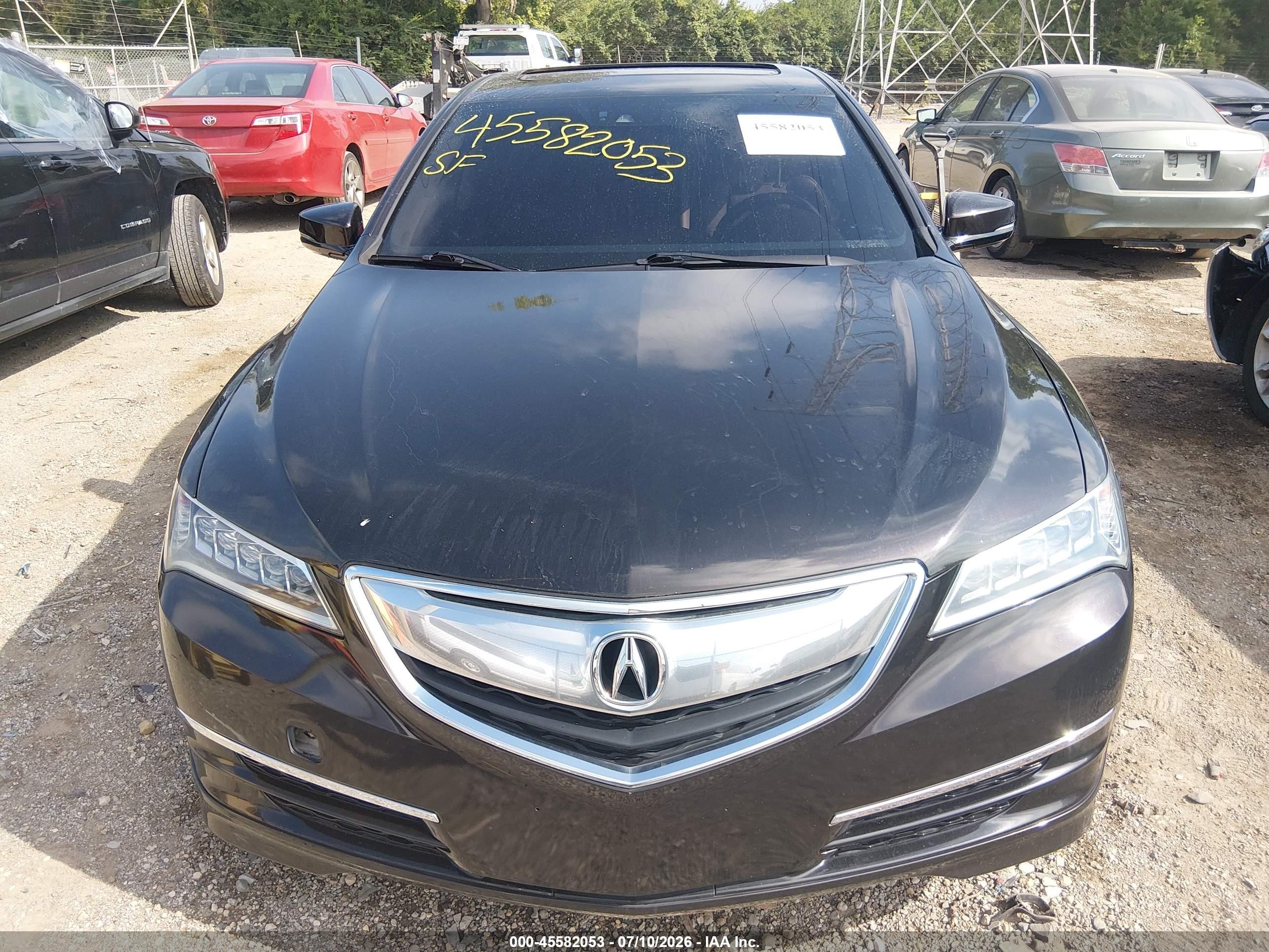 2015 Acura Tlx V6 Tech Бордовый vin: 19UUB2F55FA003748