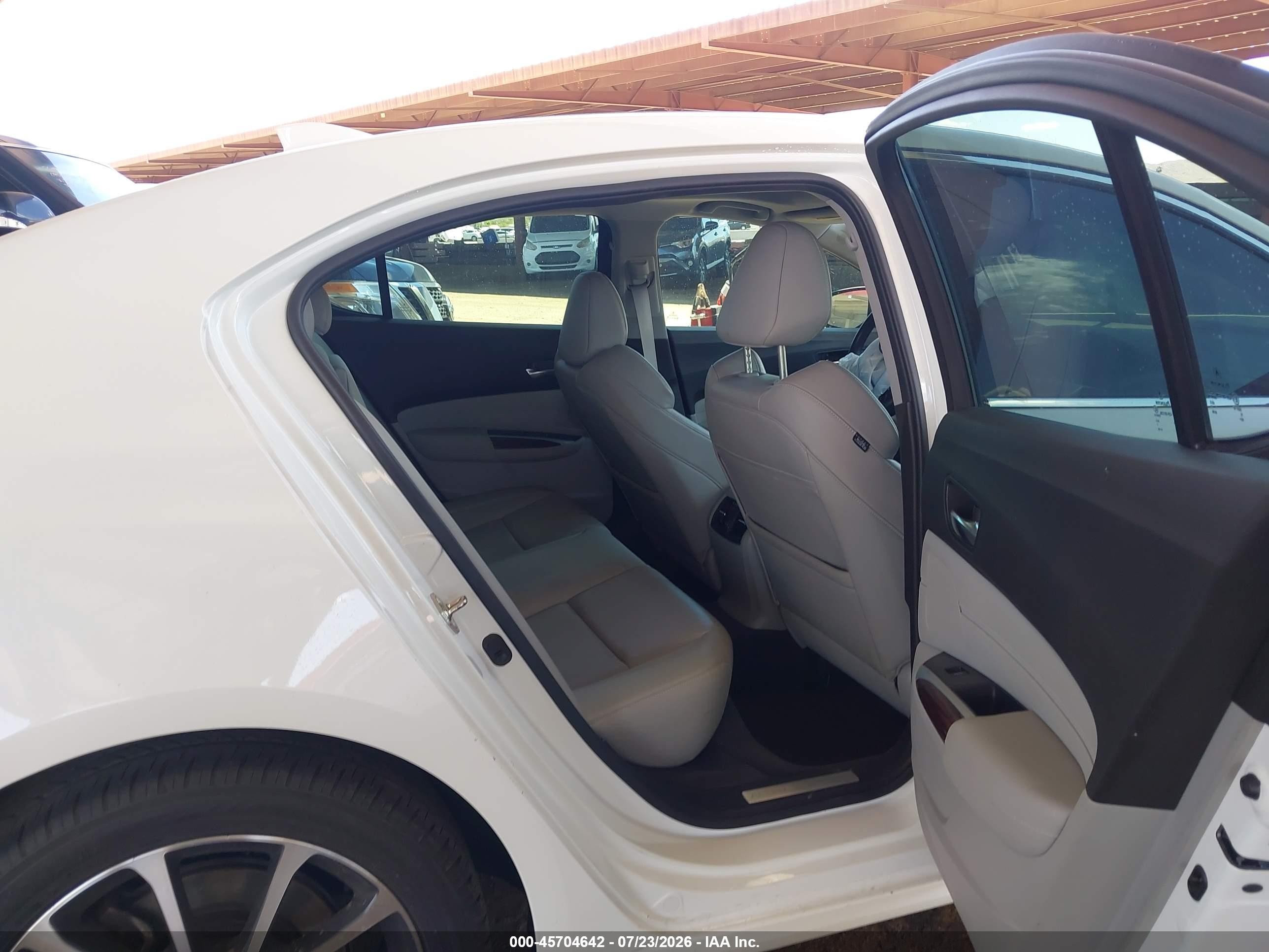 2015 Acura Tlx V6 Tech White vin: 19UUB2F55FA016483