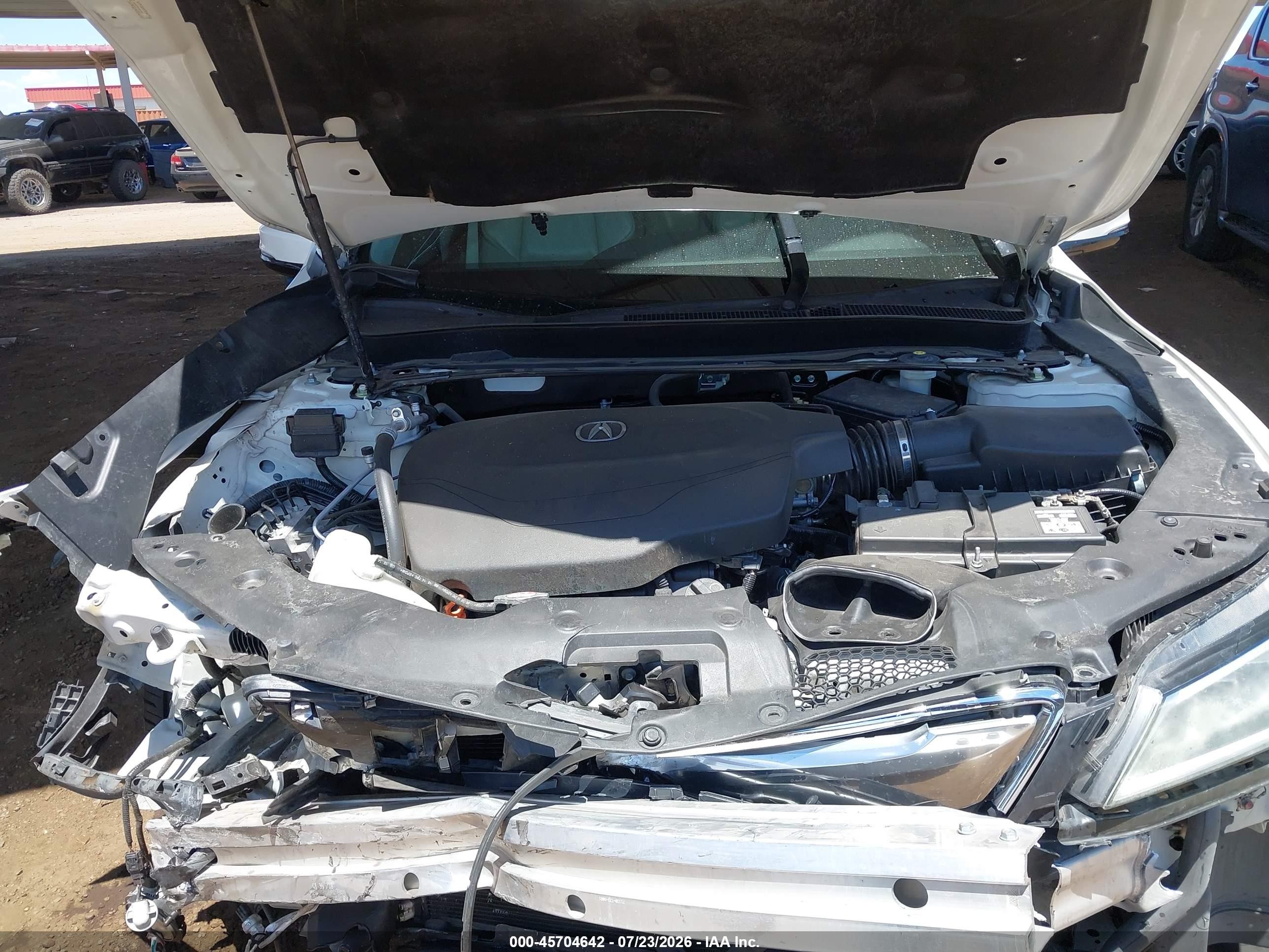 2015 Acura Tlx V6 Tech White vin: 19UUB2F55FA016483