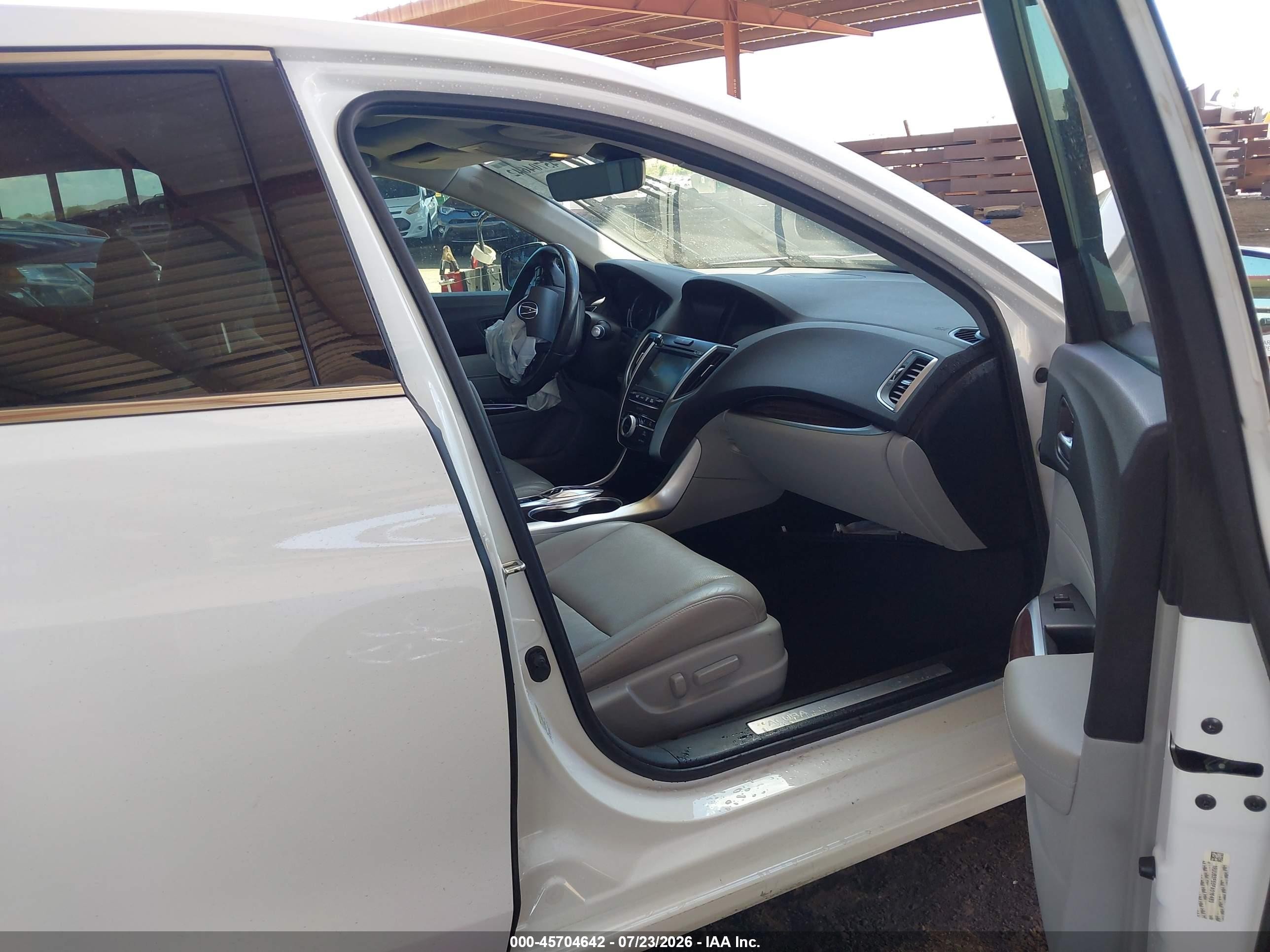 2015 Acura Tlx V6 Tech White vin: 19UUB2F55FA016483