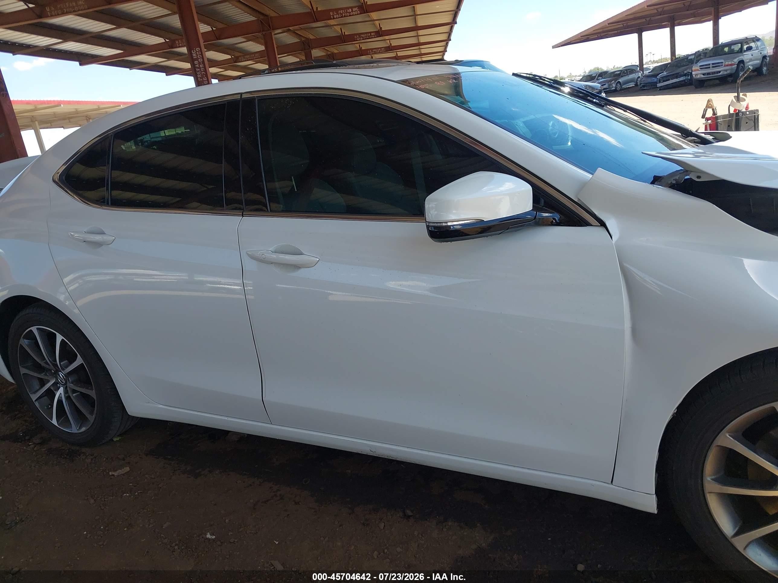 2015 Acura Tlx V6 Tech White vin: 19UUB2F55FA016483