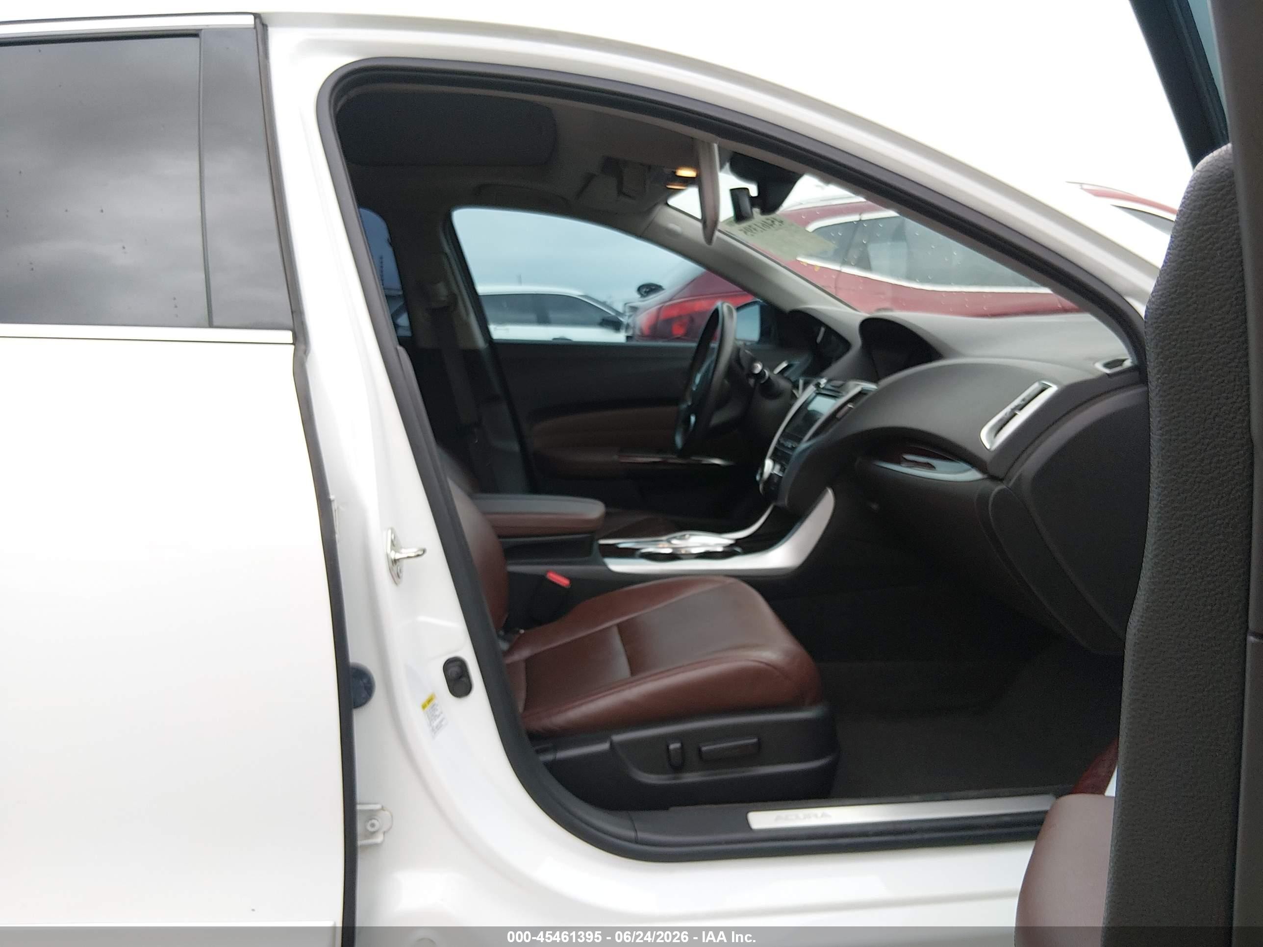 2015 Acura Tlx V6 Tech White vin: 19UUB2F55FA018735