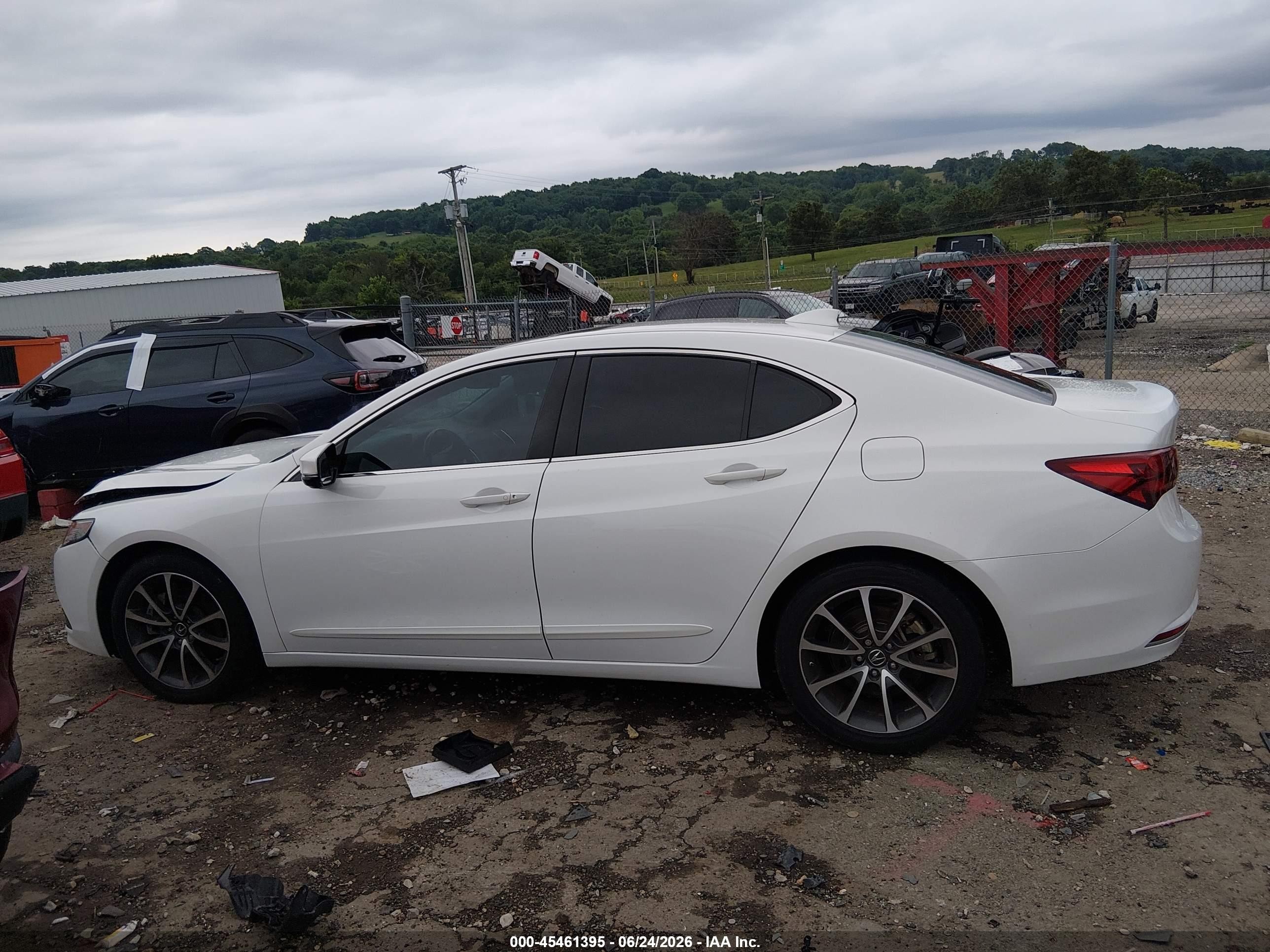 2015 Acura Tlx V6 Tech White vin: 19UUB2F55FA018735