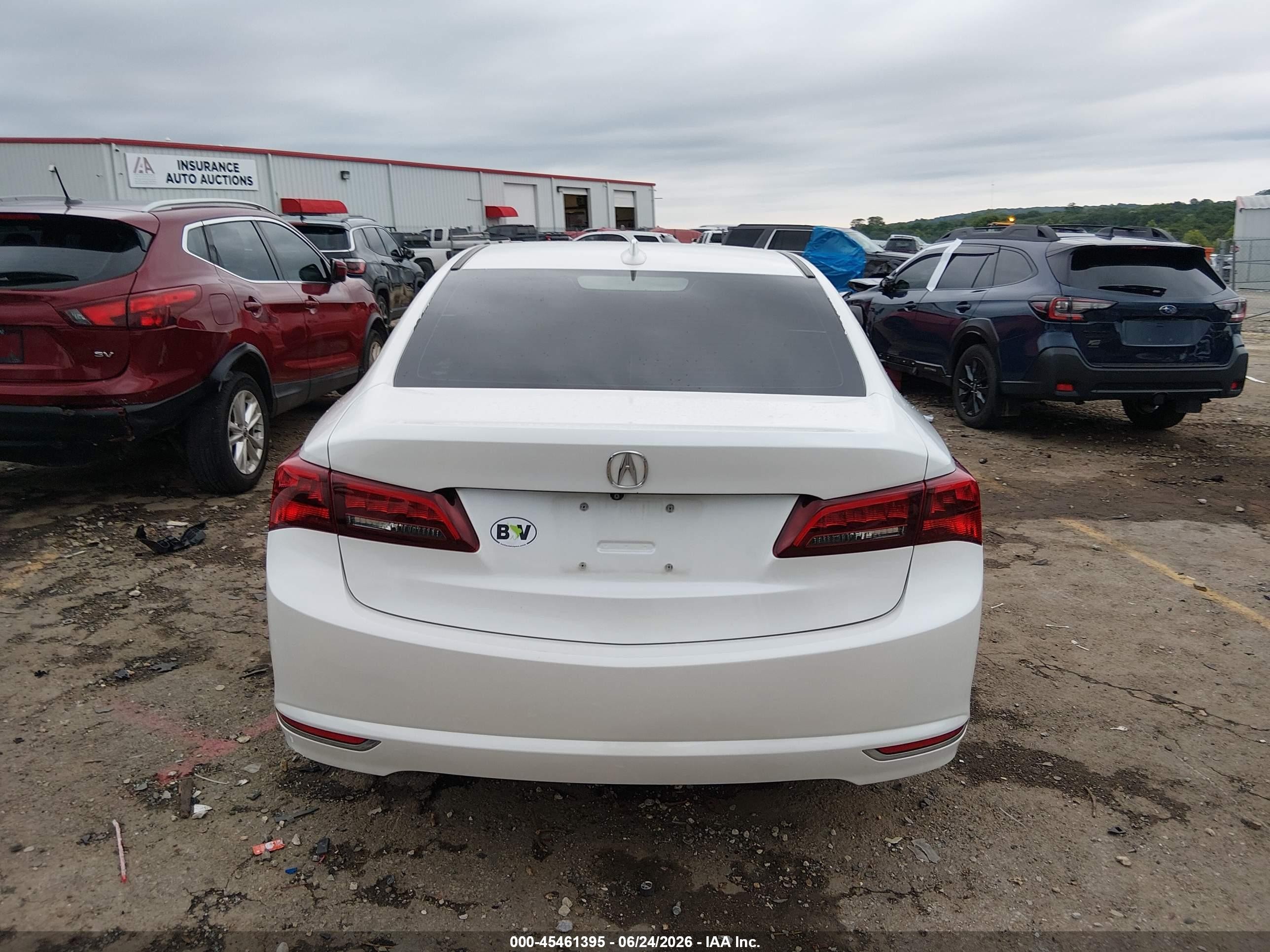 2015 Acura Tlx V6 Tech White vin: 19UUB2F55FA018735