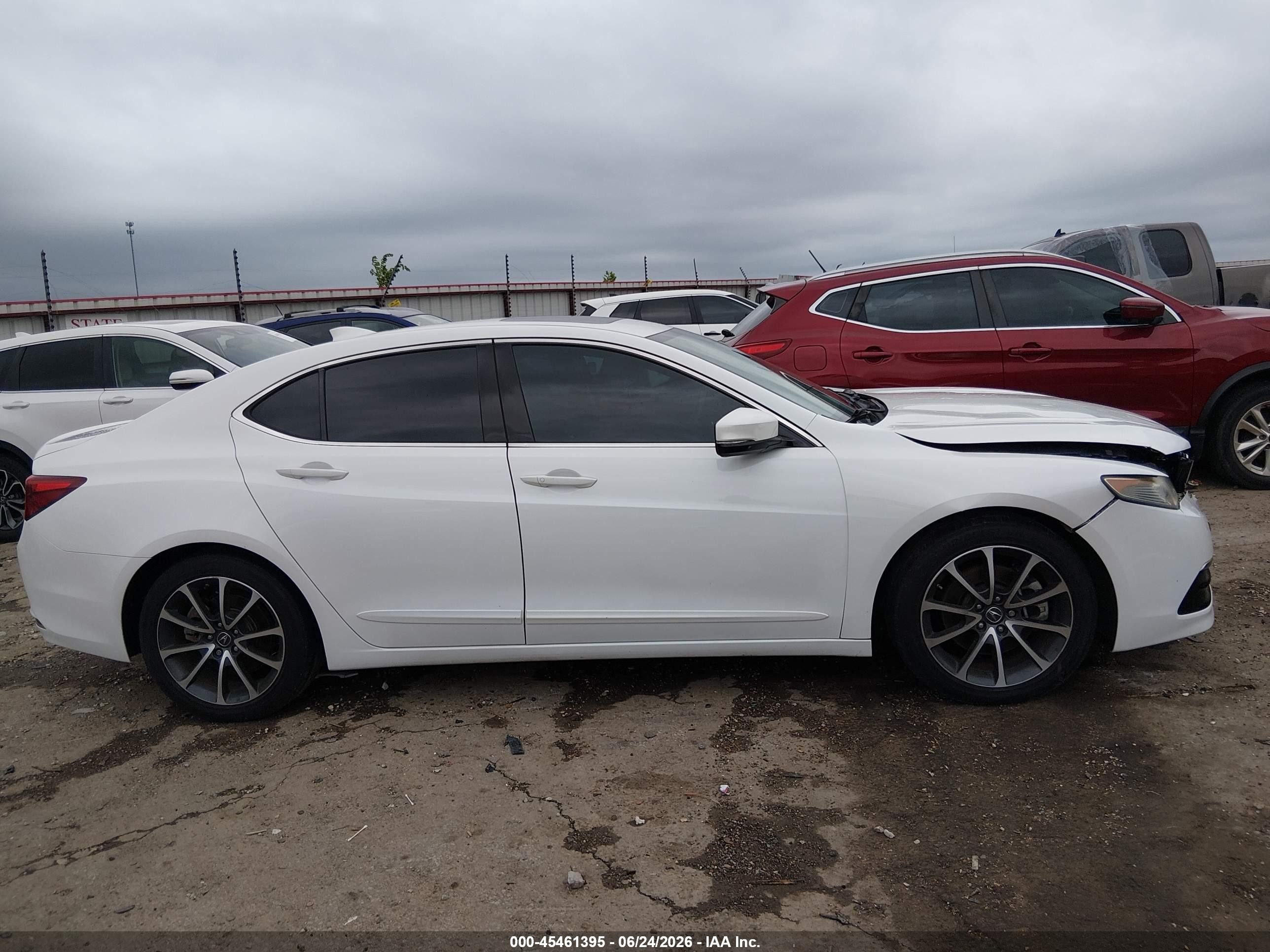 2015 Acura Tlx V6 Tech White vin: 19UUB2F55FA018735